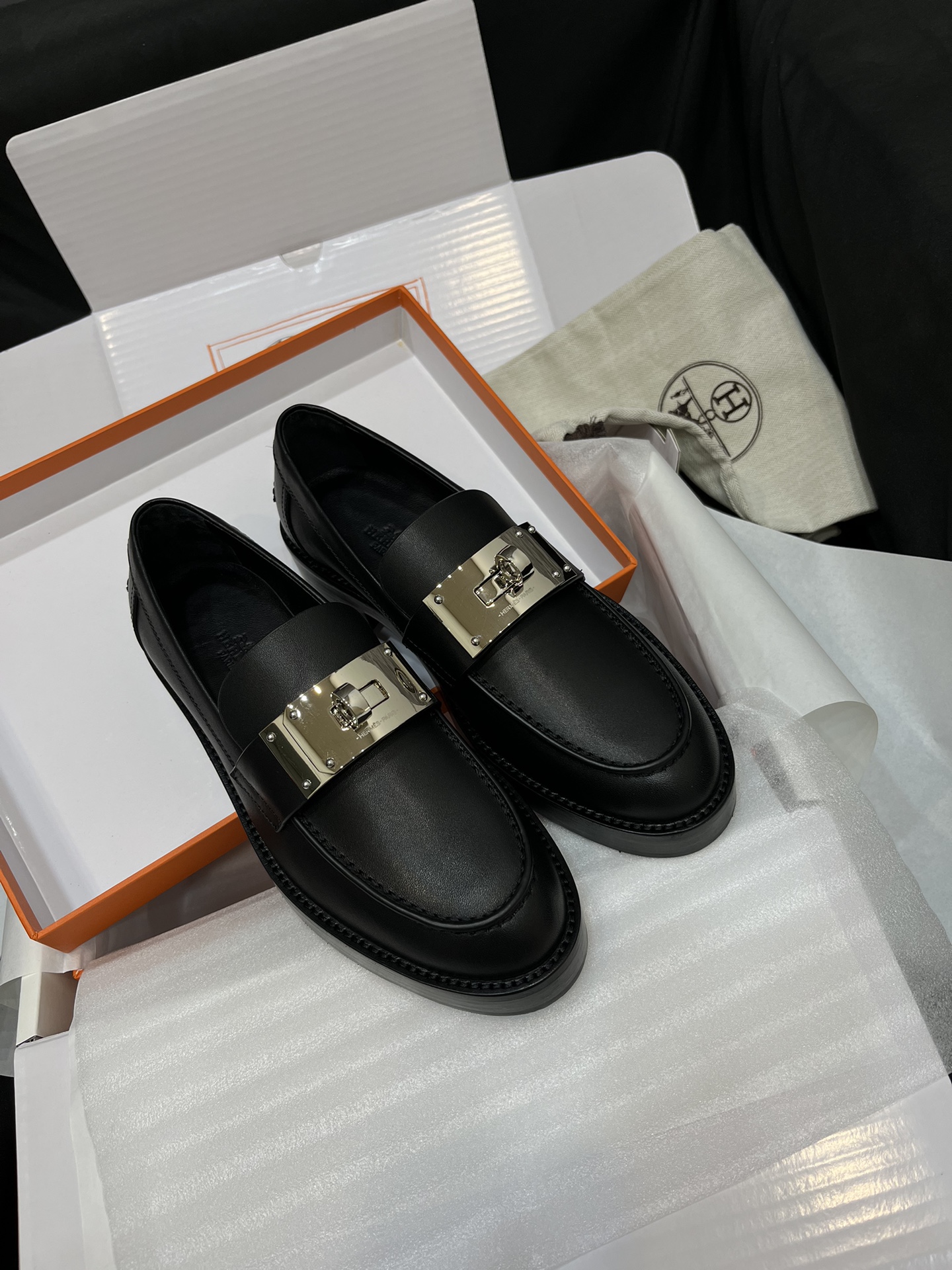 Hermes Kelly Sapatos Loafers TPU