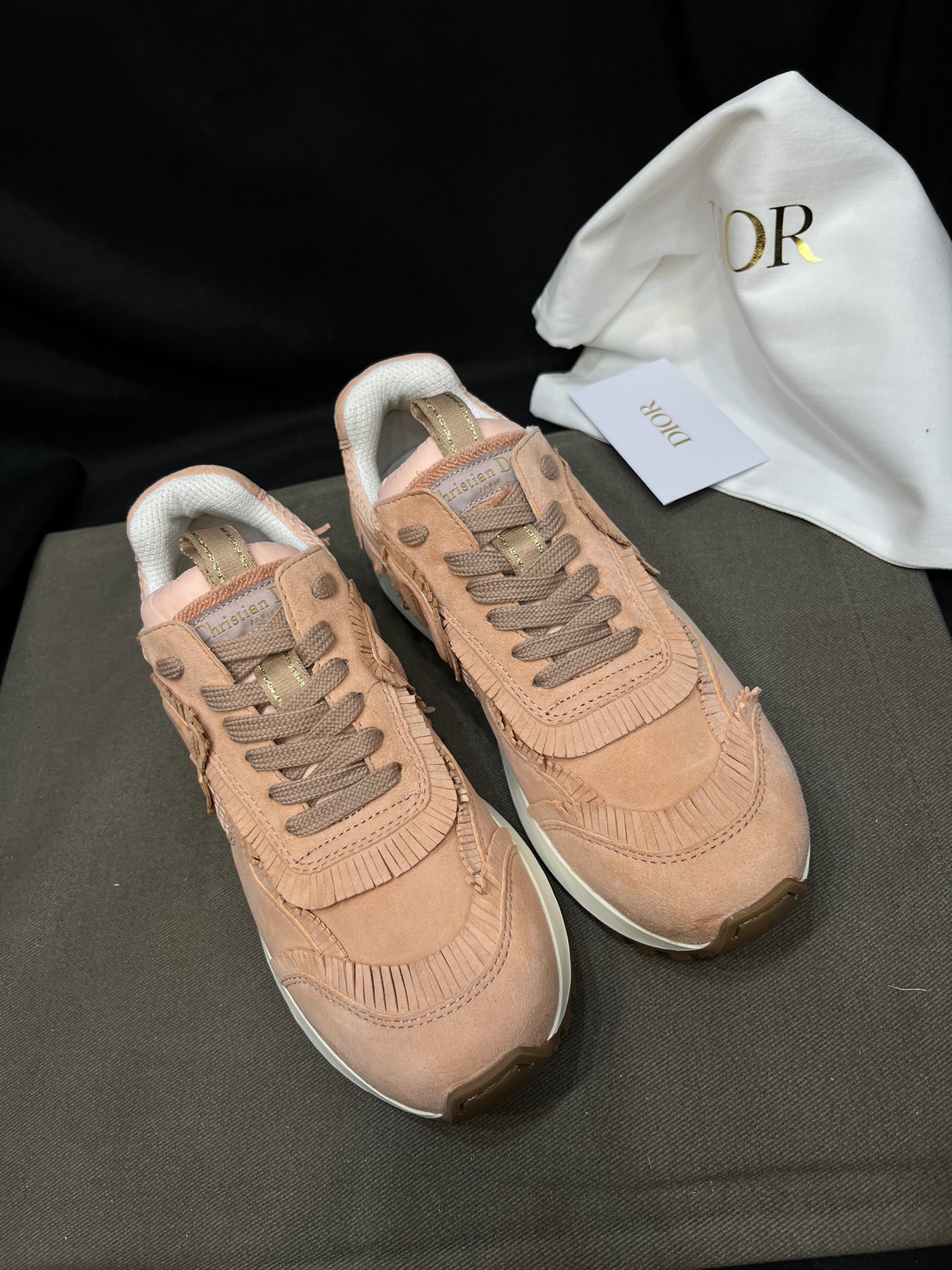 Dior Sapatos Tênis Chamas TPU Colecção Primavera Vintage Calças de moletom