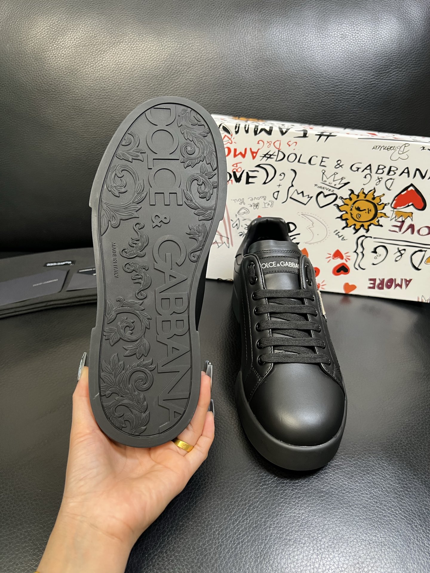 Dolce & Gabbana 高品质 顶级工艺品 杜嘉班纳 爆款专柜新品同步，鞋面意大利进口牛皮料，高