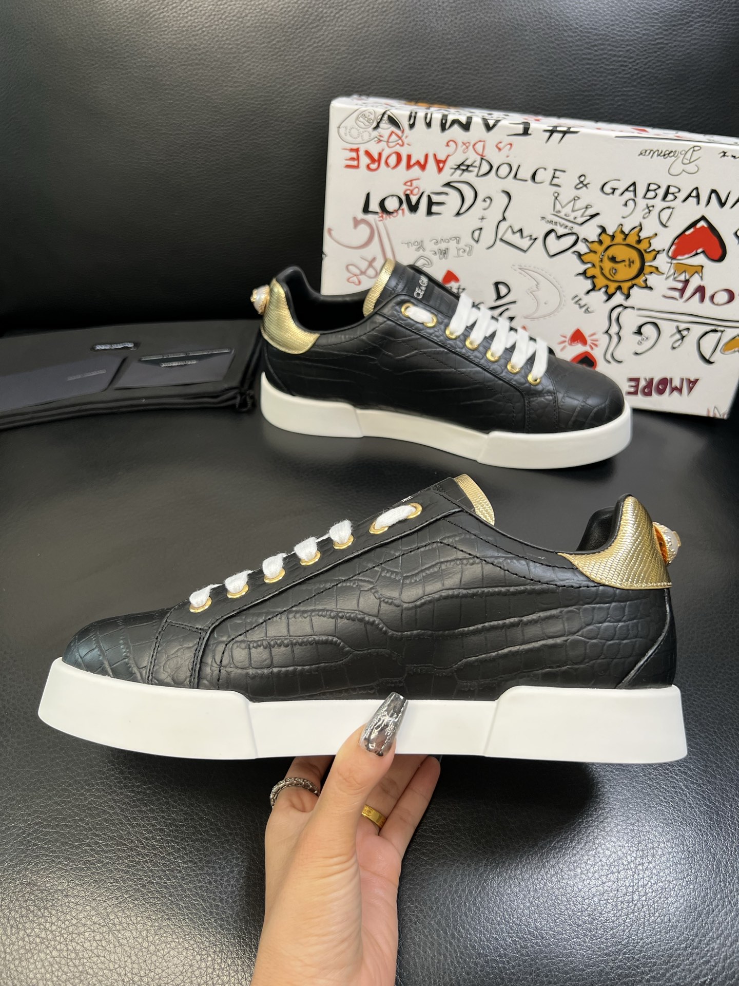 Dolce & Gabbana 高品质 顶级工艺品 杜嘉班纳 爆款专柜新品同步，鞋面意大利进口牛皮料，高