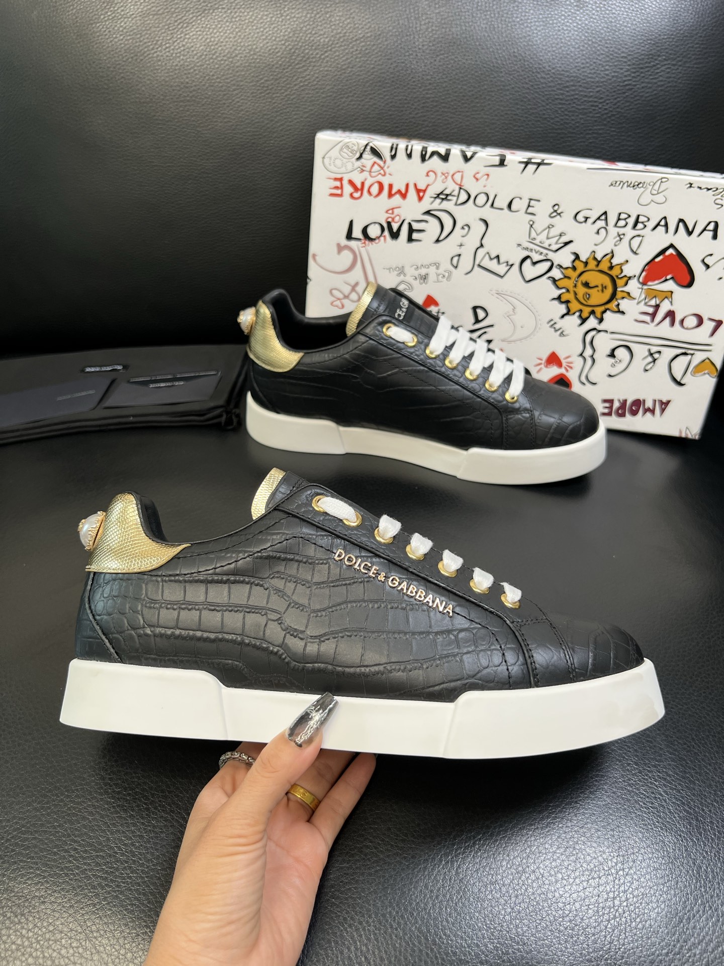 Dolce & Gabbana 高品质 顶级工艺品 杜嘉班纳 爆款专柜新品同步，鞋面意大利进口牛皮料，高