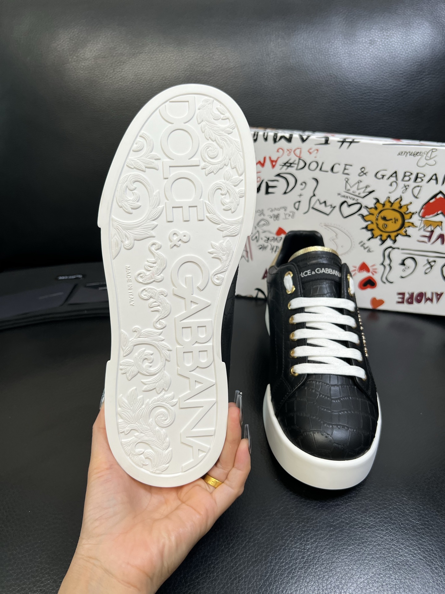 Dolce & Gabbana 高品质 顶级工艺品 杜嘉班纳 爆款专柜新品同步，鞋面意大利进口牛皮料，高