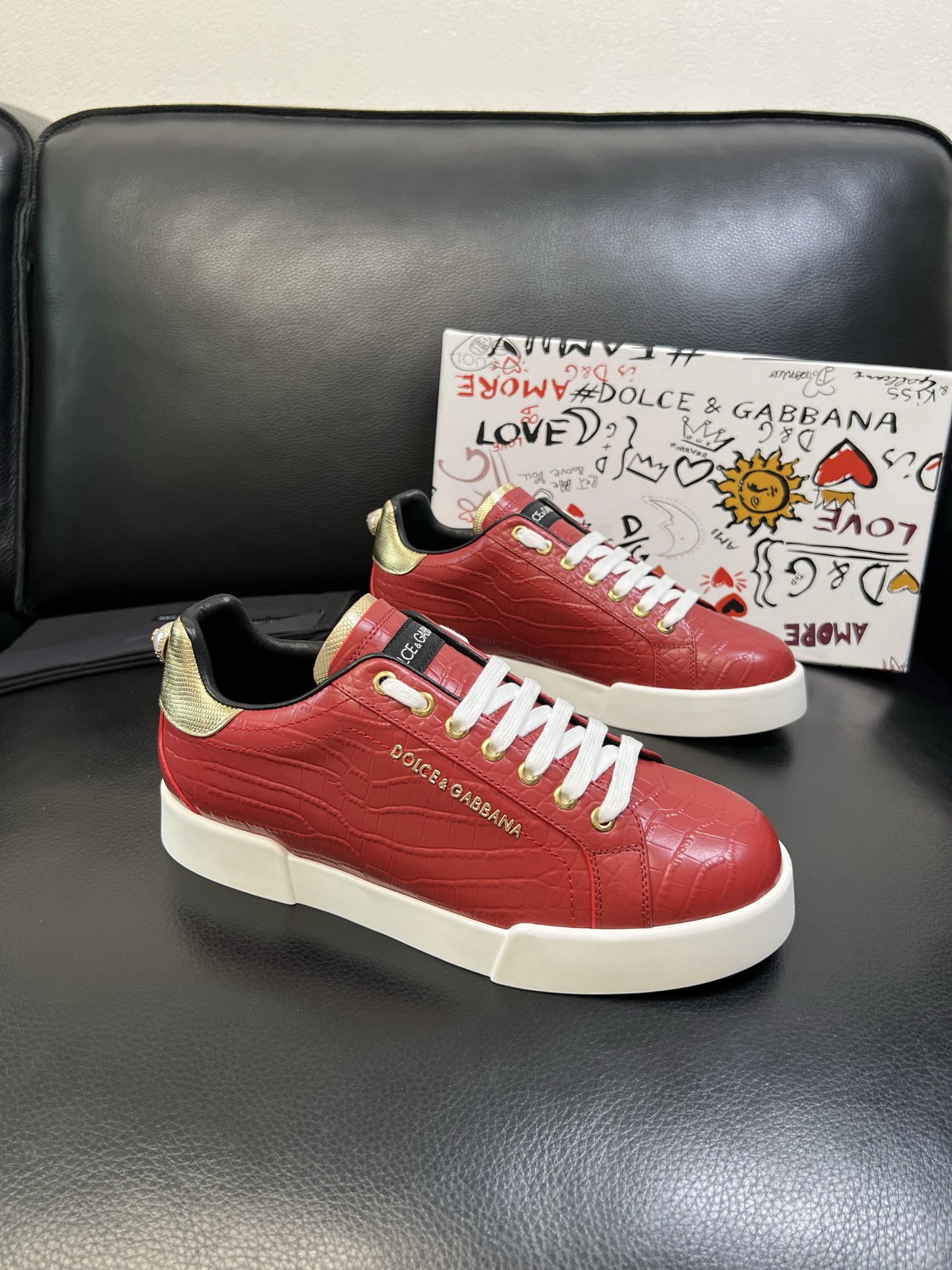 Dolce & Gabbana 高品质 顶级工艺品 杜嘉班纳 爆款专柜新品同步，鞋面意大利进口牛皮料，高