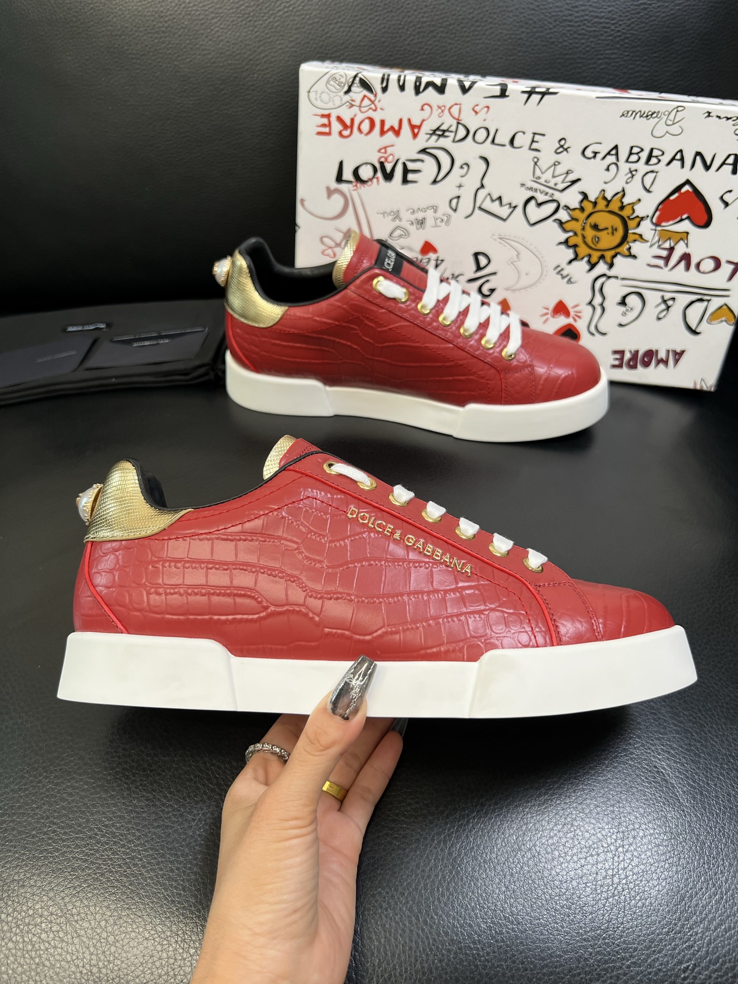 Dolce & Gabbana 高品质 顶级工艺品 杜嘉班纳 爆款专柜新品同步，鞋面意大利进口牛皮料，高