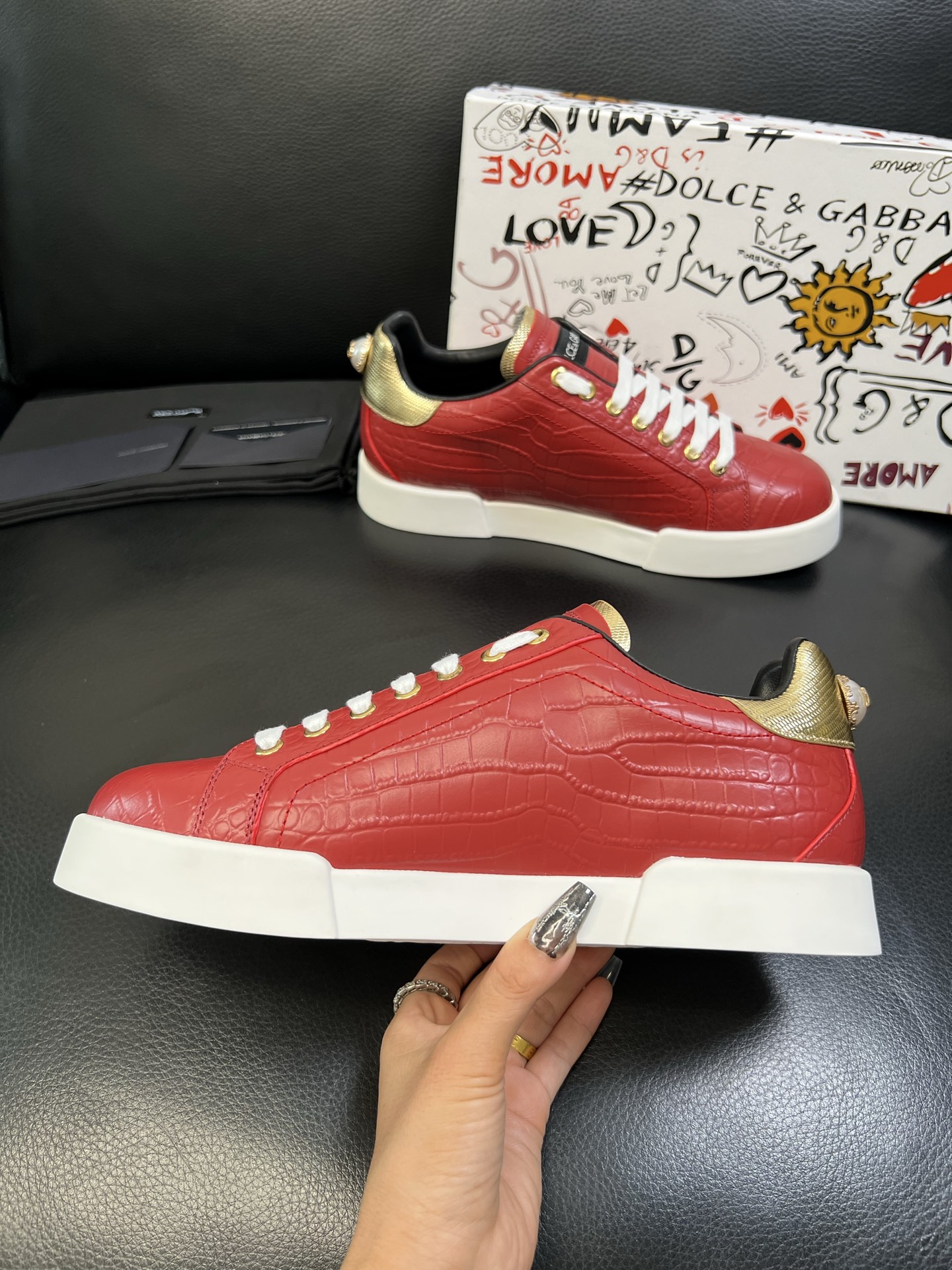 Dolce & Gabbana 高品质 顶级工艺品 杜嘉班纳 爆款专柜新品同步，鞋面意大利进口牛皮料，高