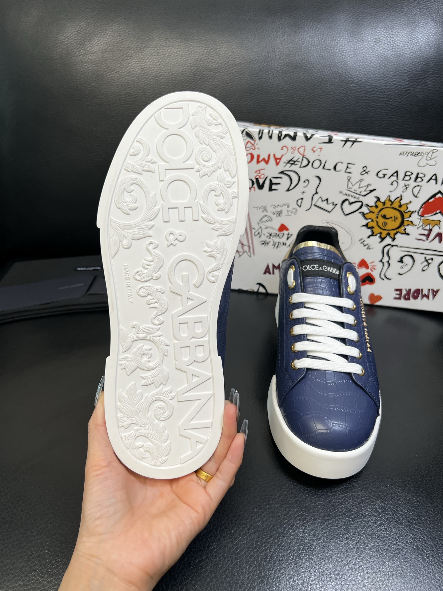 Dolce & Gabbana 高品质 顶级工艺品 杜嘉班纳 爆款专柜新品同步，鞋面意大利进口牛皮料，高