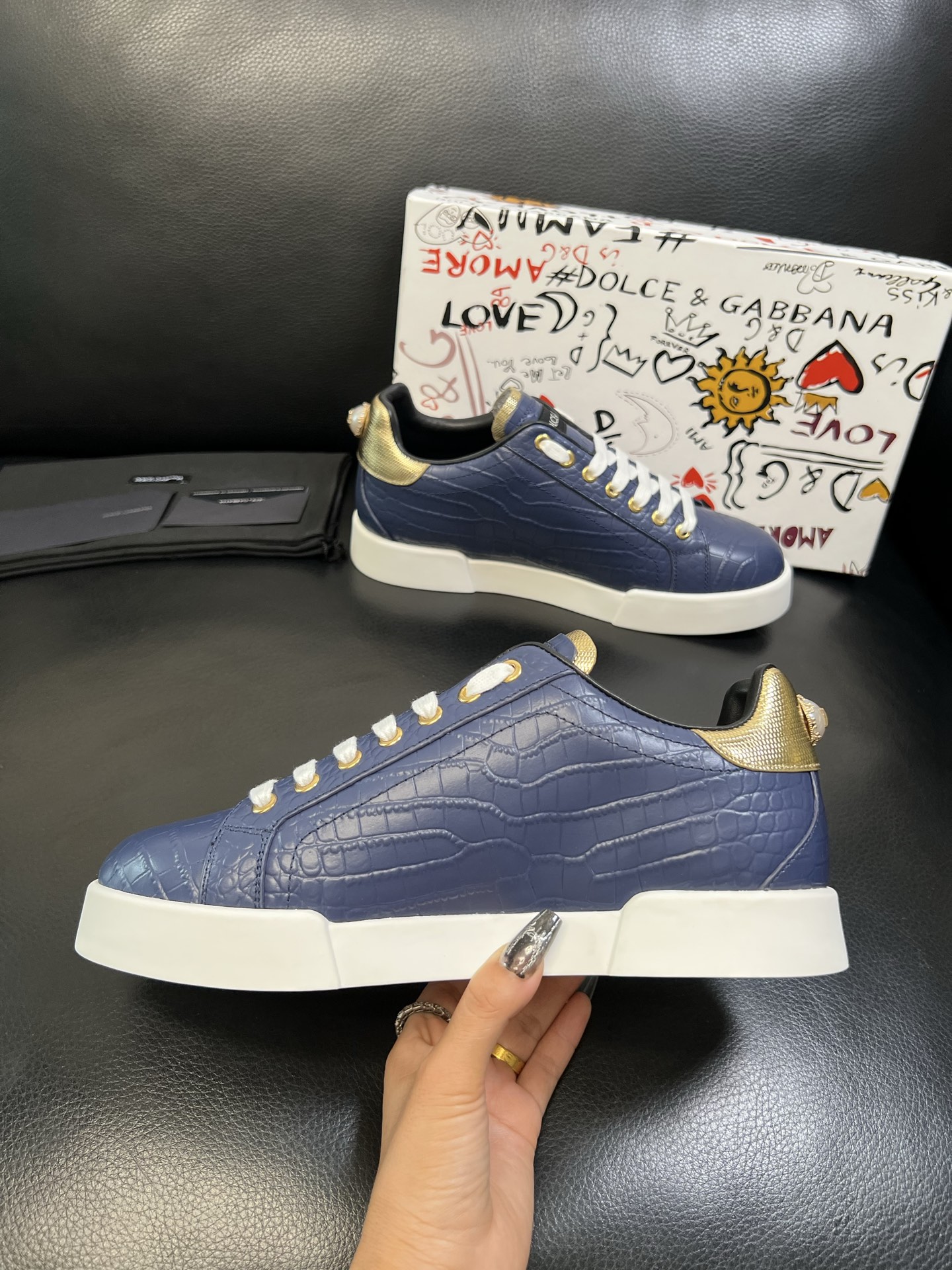 Dolce & Gabbana 高品质 顶级工艺品 杜嘉班纳 爆款专柜新品同步，鞋面意大利进口牛皮料，高