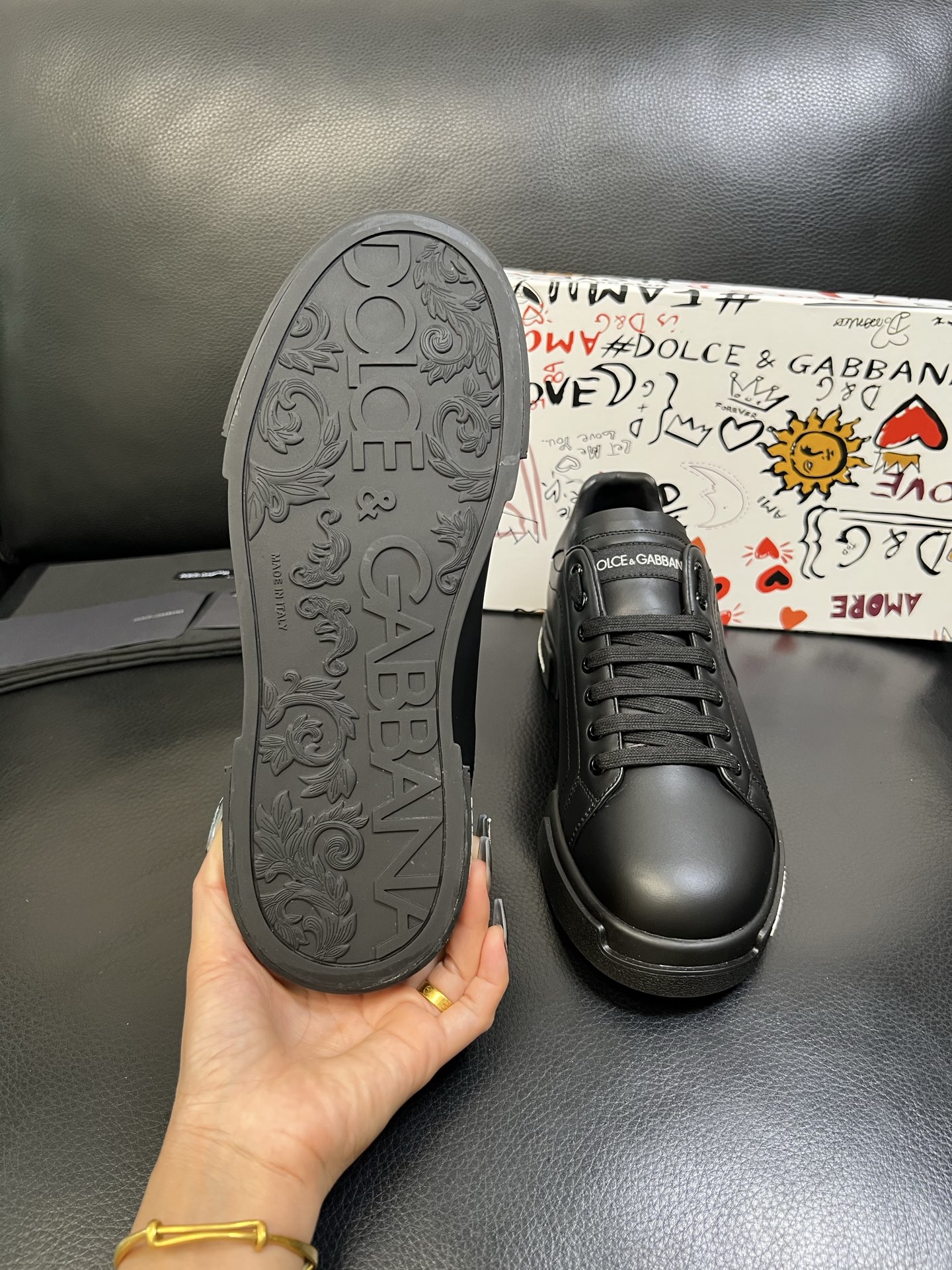 Dolce & Gabbana 高品质 顶级工艺品 杜嘉班纳 爆款专柜新品同步，鞋面意大利进口牛皮料，高