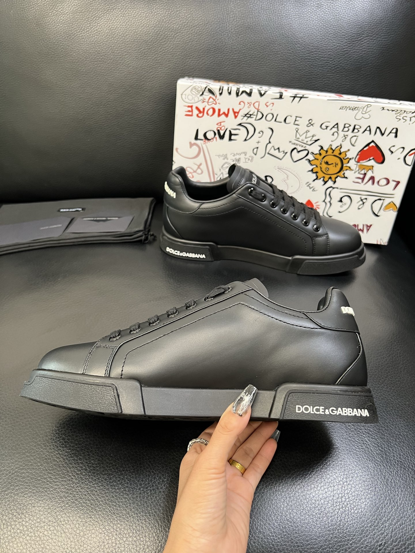 Dolce & Gabbana 高品质 顶级工艺品 杜嘉班纳 爆款专柜新品同步，鞋面意大利进口牛皮料，高