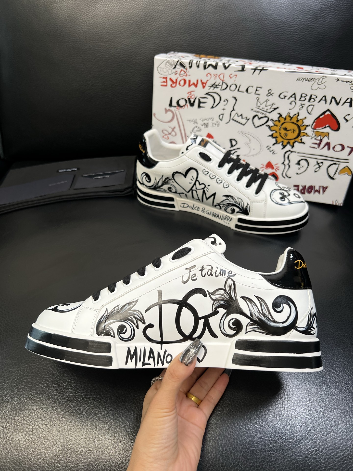 Dolce & Gabbana 高品质 顶级工艺品 杜嘉班纳 爆款专柜新品同步，鞋面意大利进口牛皮料，高