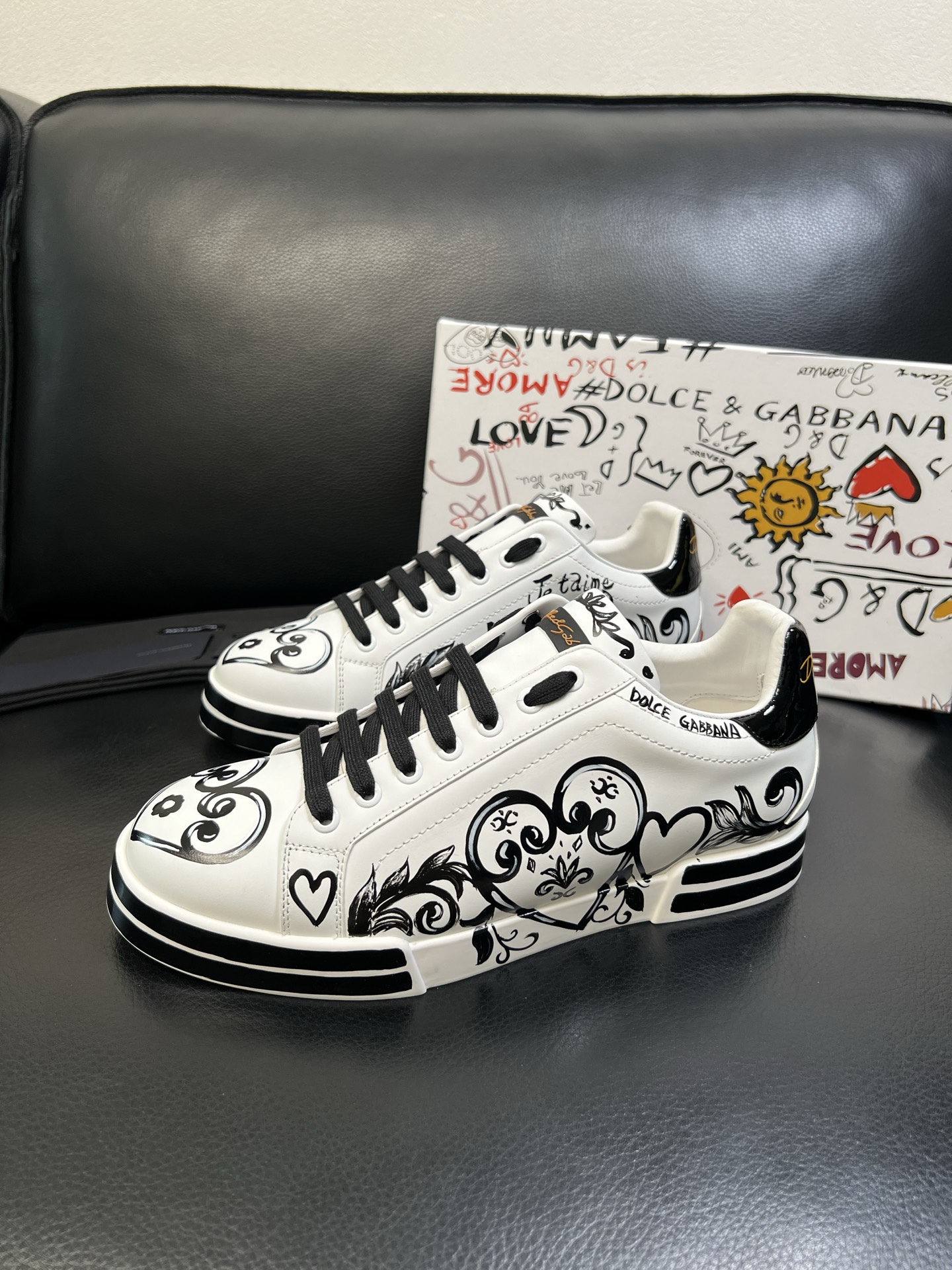 Dolce & Gabbana 高品质 顶级工艺品 杜嘉班纳 爆款专柜新品同步，鞋面意大利进口牛皮料，高