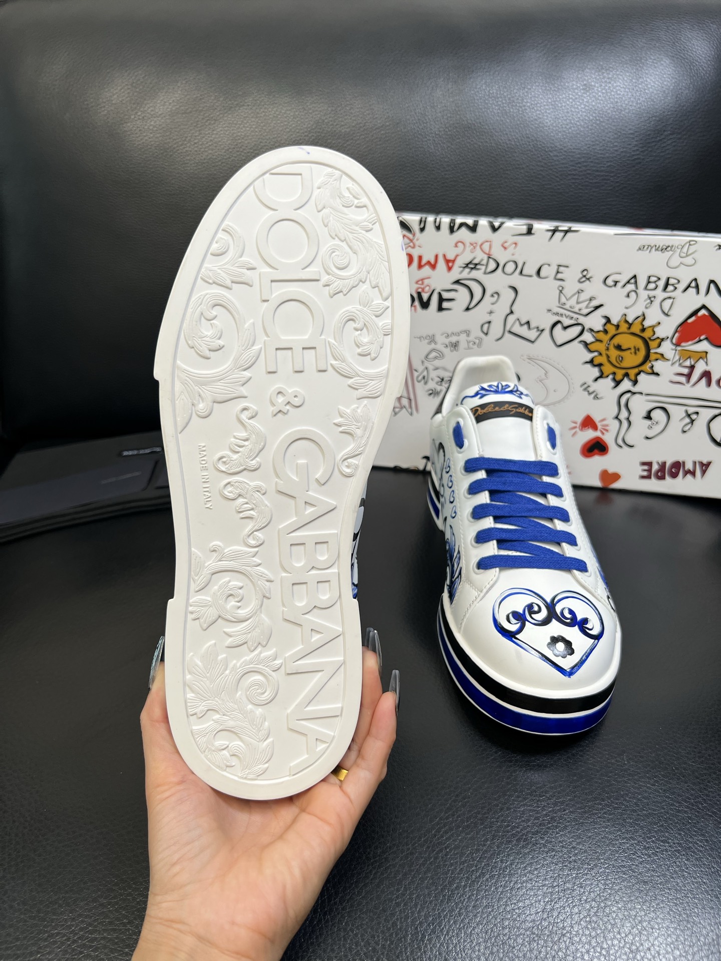 Dolce & Gabbana 高品质 顶级工艺品 杜嘉班纳 爆款专柜新品同步，鞋面意大利进口牛皮料，高