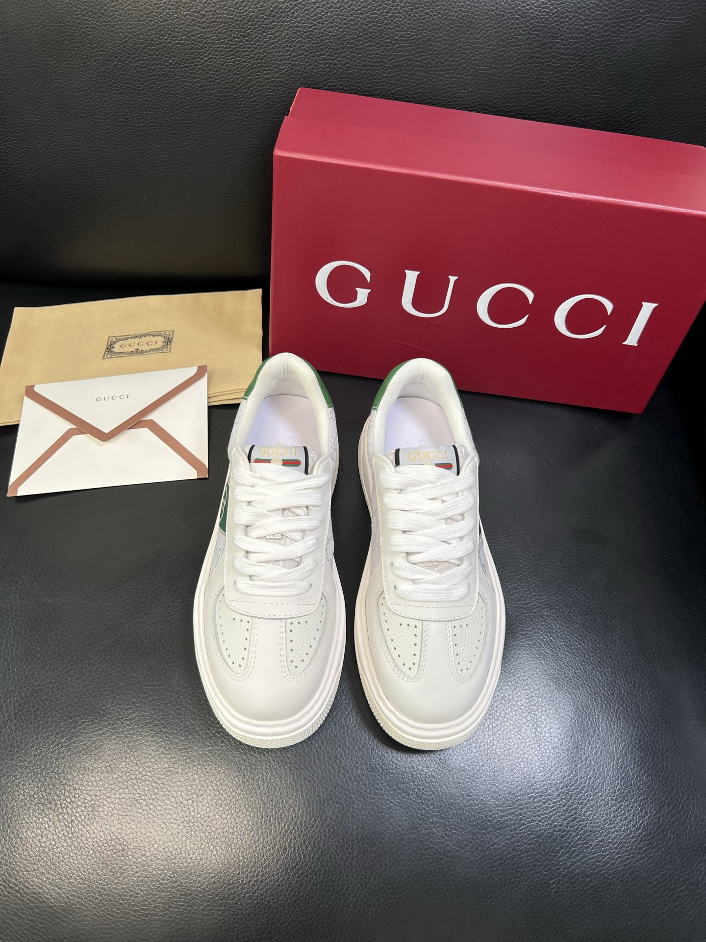 Gucci 高品质 顶级工艺品 古奇 专柜新款原厂配置，意大利进口牛皮搭配印花布面料，进口牛皮内里垫，透