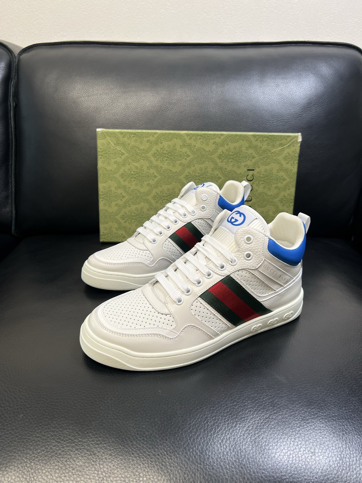 Gucci 高品质 顶级工艺品 古奇 专柜新款原厂配置，意大利进口牛皮搭配印花面料，进口牛皮内里垫，透气