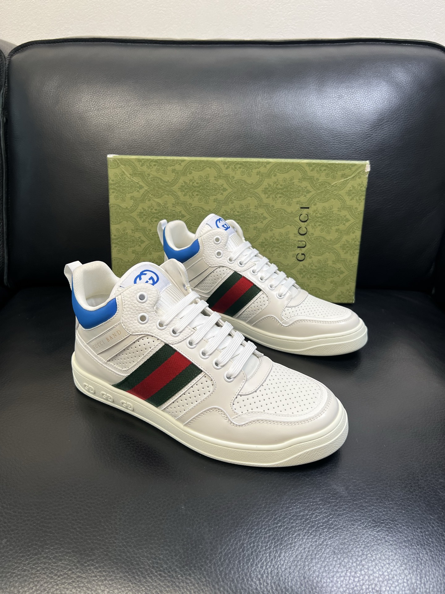 Gucci 高品质 顶级工艺品 古奇 专柜新款原厂配置，意大利进口牛皮搭配印花面料，进口牛皮内里垫，透气