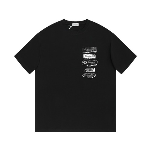 Dior 2025SS Printed Logo Short Sleeve T-Shirt Unisex Cotton Top 1 Dior 2025SS Printed Logo Short Sleeve T-Shirt Unisex Cotton Top