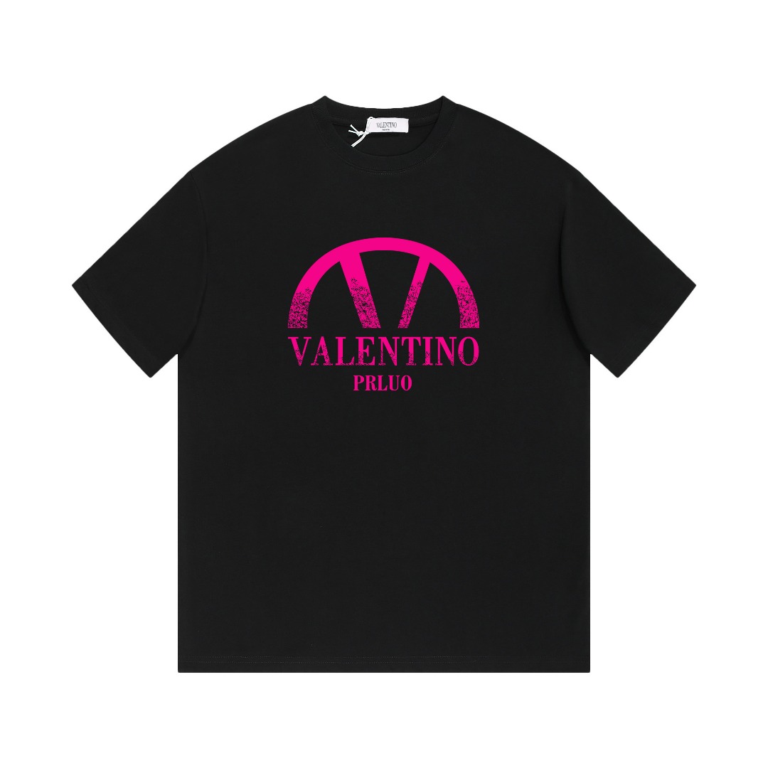 VALENTIN Nueva camiseta de manga corta con estampado® *Tela de algodón personalizada de 280g, suave y cómoda para la pi…