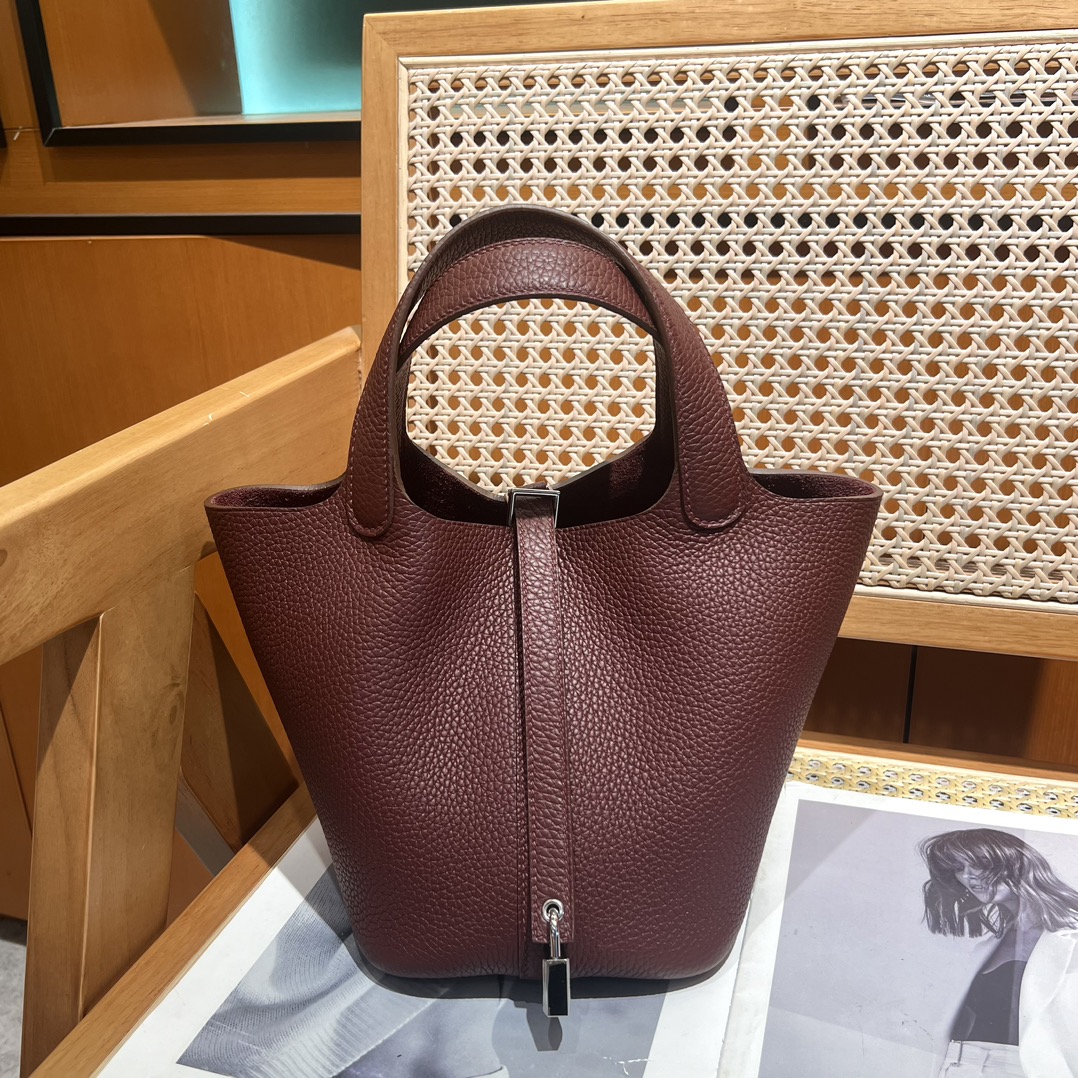NO:811732,Vegetable basket 18 TC leather, Hermes red gold and silver buckle, all steel hardware, wax thread production [ready stock], Hermes, hermes, Hermes,19860909菜篮子18 TC皮 爱马红金银扣 全钢五金 蜡线制作【现货】,爱马仕,hermes,Hermes,,Bag