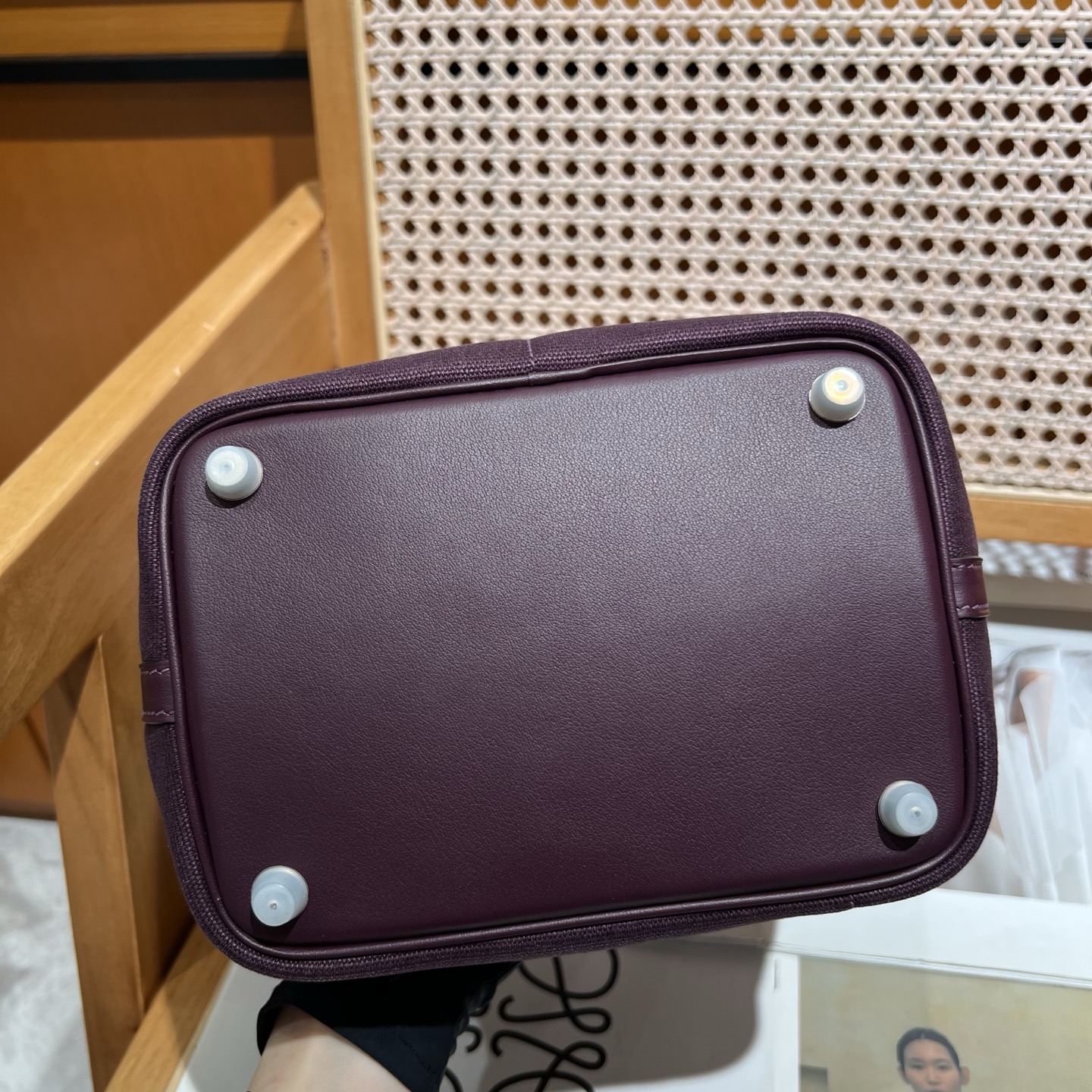 Cargo菜篮子 18cm
 黑加仑紫 Swift皮拼帆布