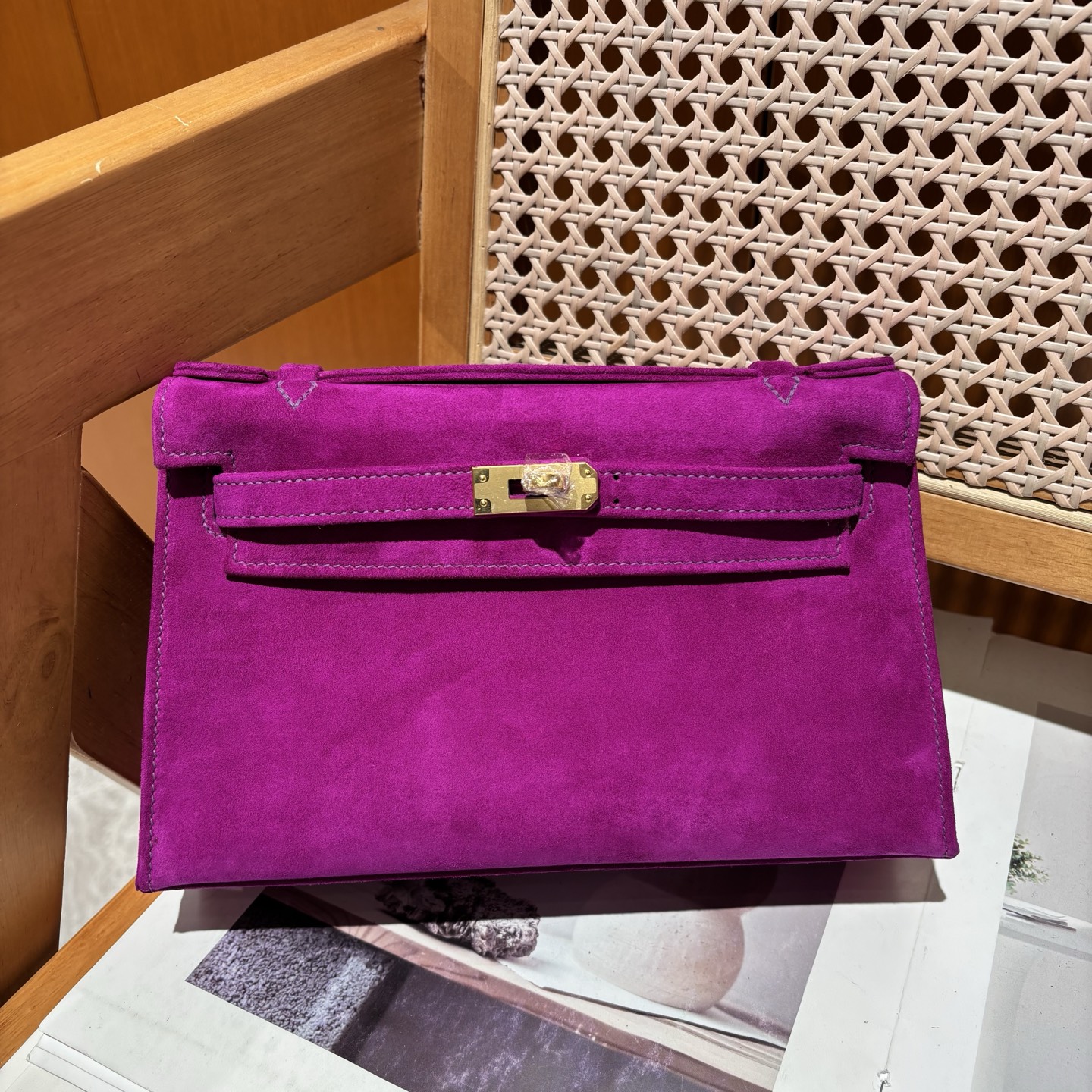 NO:697896,Mini Kelly Kelly Generation Autumn and Winter Suede Rose Purple,Hermes,hermes,chamois leather,Hermes,19860909Mini Kelly凯莉一代 秋冬麂皮 玫瑰紫,爱马仕,hermes,chamois leather,Hermes,,Bag