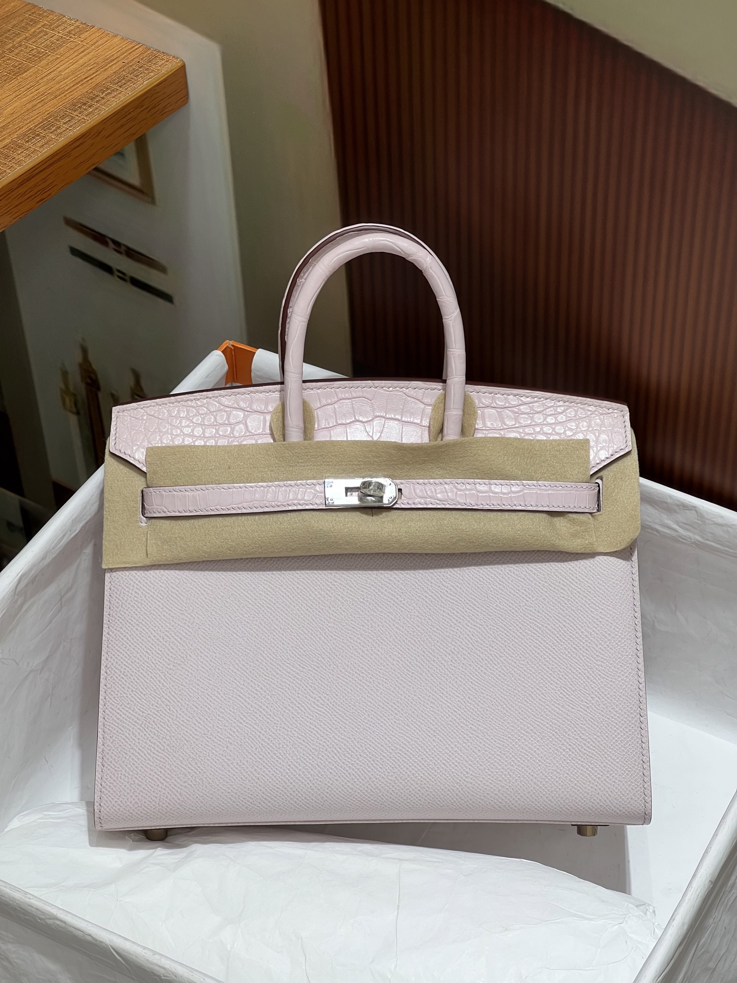 NO:699932,Touch25 silver buckle Hc imported bay crocodile skin with palm print leather real shot texture top hand sewing full set of hand nails, Hermes, hermes, crocodile skin, Hermes,19860909Touch25 银扣 Hc进口湾鳄鱼皮搭配掌纹皮 实拍纹理 顶级手工缝制 全套手工钉,爱马仕,hermes,crocodile skin,Hermes,,Bag