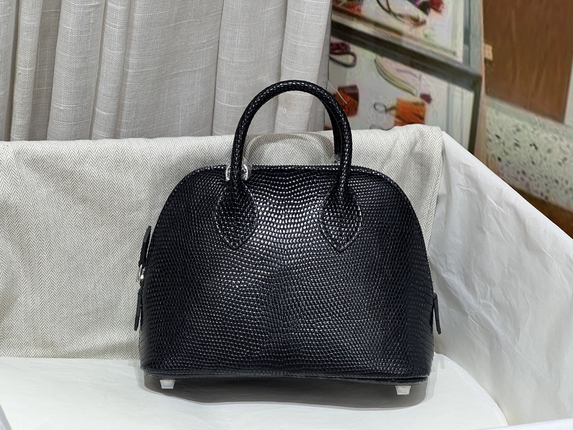 NO:714032,Bowling Bolid Mini!  HC imported lizard skin hand-sewn!  ,Hermes,hermes,Hermes,19860909保龄球 bolid 迷你号！hc进口蜥蜴皮 手工缝制！,爱马仕,hermes,Hermes,,Bag