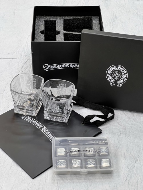 Chrome Hearts Whiskey Glasses Gift Set Crystal Glassware for Home Bar 1 Chrome Hearts Whiskey Glasses Gift Set Crystal Glassware for Home Bar
