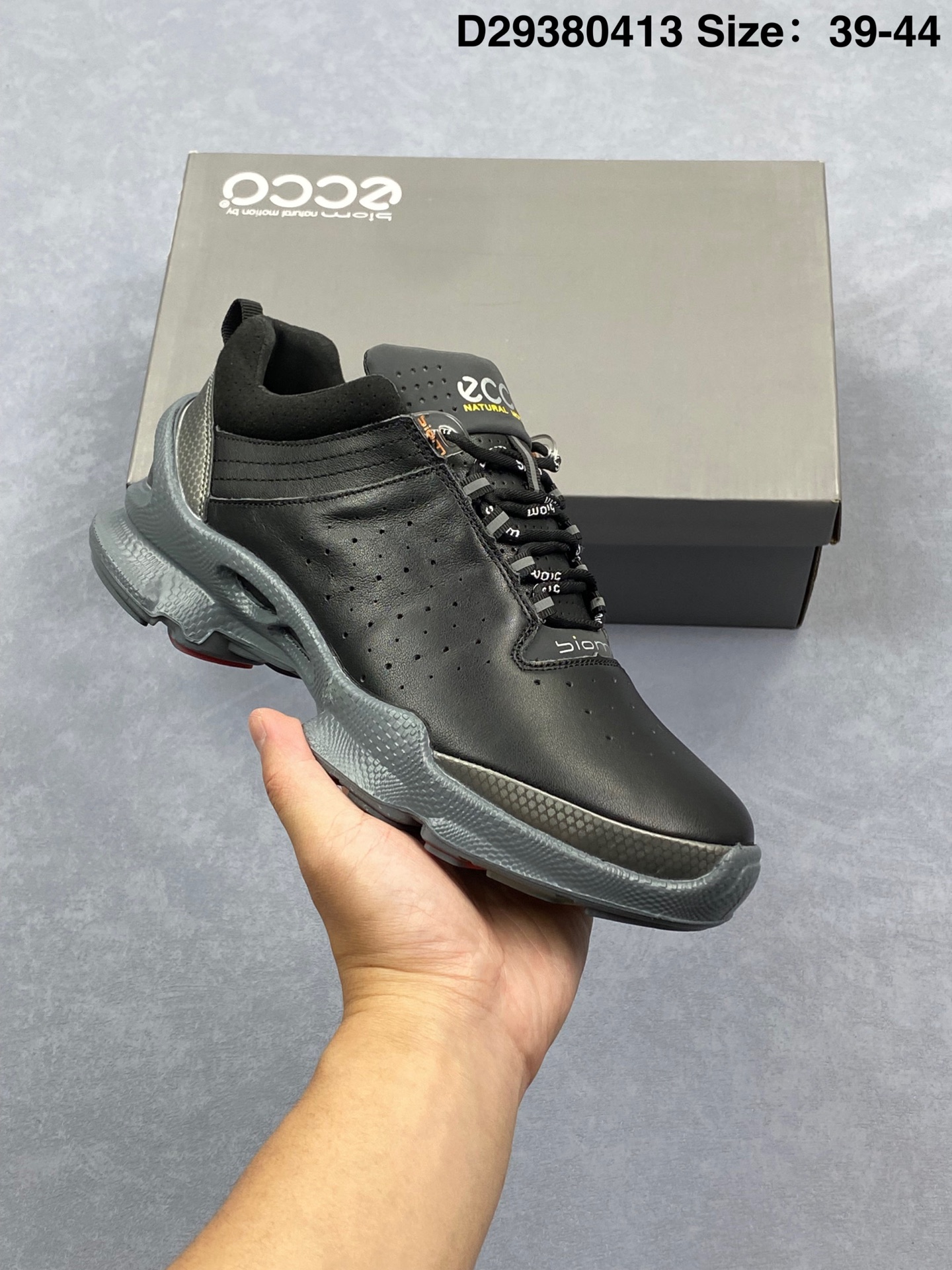 💰190 ecco爱步 Biom Fjuel 头层牛皮 舒适 减震防滑耐磨轻便低帮 运动休闲鞋 货号:837514 01001 尺码:如图 D29380413