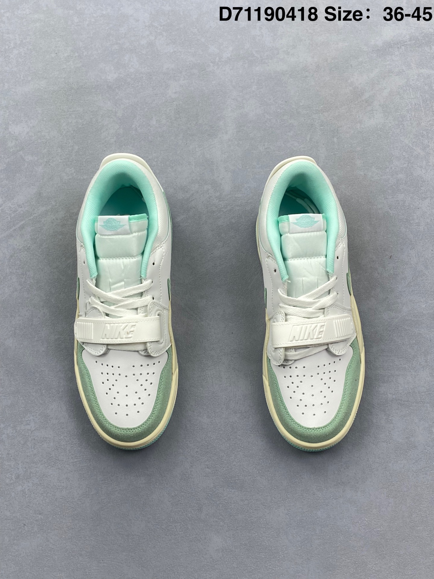 💰195
Nike Air Jordan Legacy 312 Low 乔丹 AJ 312 最强三合一混合版 有着交错结合的设计，它的名字就展现出它所包含的鞋款元素，312 分别对应了 Air Jordan 3、Air Jordan 1 和 Air Trainer 2，将这三双经典又有不俗人气的鞋款融合，“最强三合一” 的名称由此得来
货号：FQ7827 103
编码:D71190418 Size:36～45