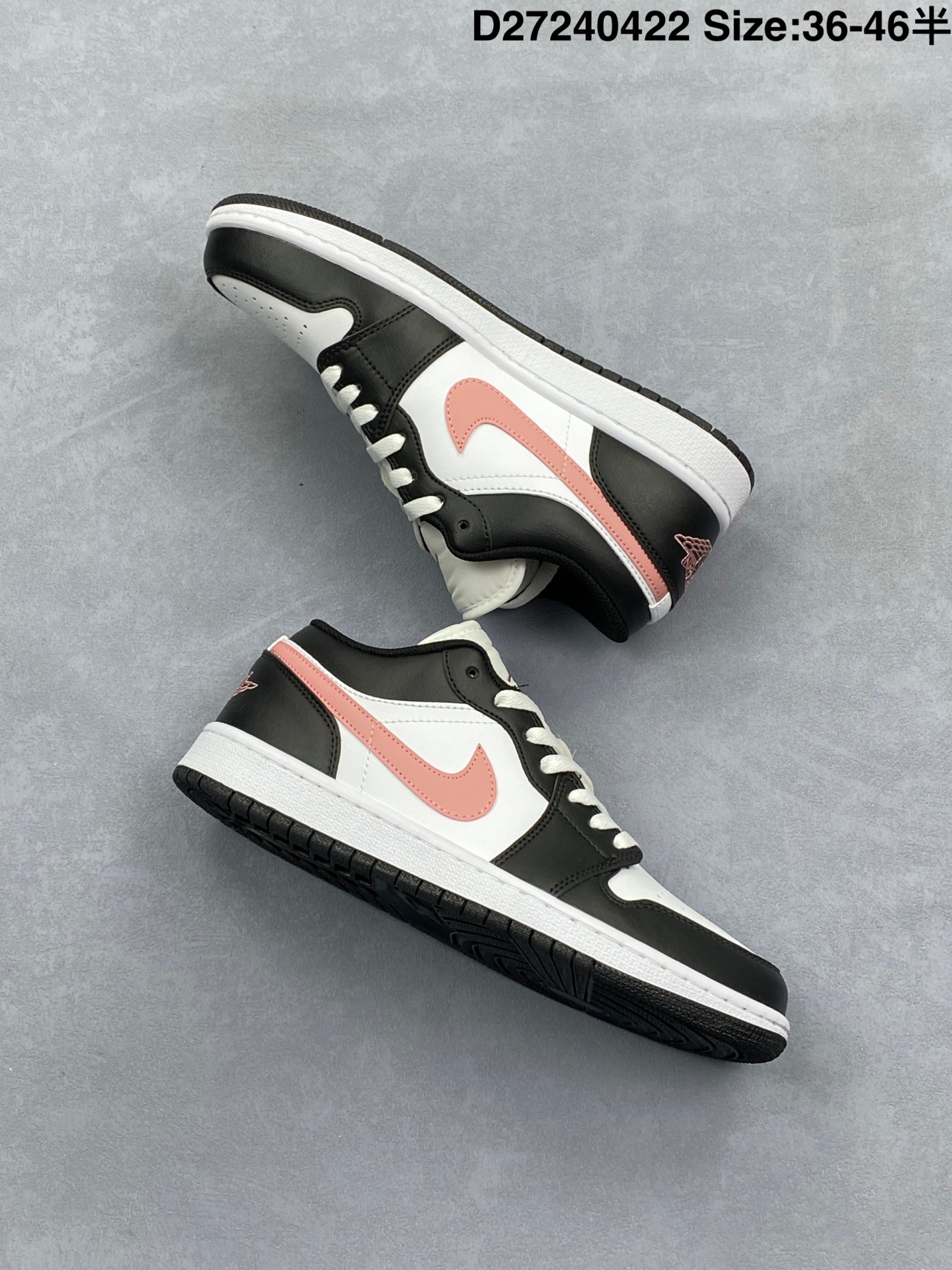 💰220
耐克 乔丹Air Jordan 1 Low AJ1 乔1 乔丹1代aj1 低帮复古文化休闲运动篮球鞋,从1985 年面世的元年款汲取设计灵感,采用简洁大方的经典外观,熟悉中带一抹新颖。此款运动鞋采用经典设计,可与不同风格轻松搭配,助你彰显出众风采。鞋底加入内嵌式 Air 缓震技术,营造轻盈缓震体验,天然皮革与合成材质组合鞋面经久耐穿,彰显优质风范,硬质橡胶外底,提供可驾驭多种地面的强劲抓地力。
货号:553558
码数:36 36.5 37.5 38 38.5 39 40 40.5 41 42 42.5 43 44 45
D27240422
