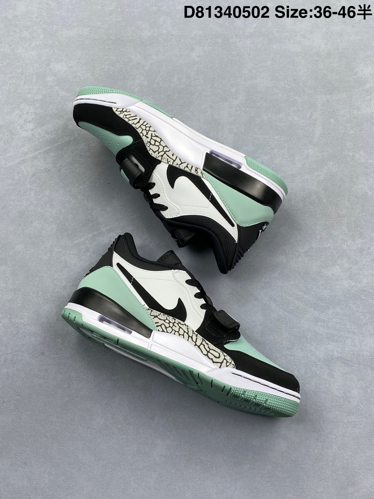 💰280
Air Jordan Legacy 312 Low 低帮 白绿色 AJ312 乔丹312代 aj312 乔312 低邦 白绿 乔丹篮球鞋系列 号称 “最强三合一” 的Air Jordan Legacyj 312 Low,自然有着杂交结合的设计,它的名字就展现出它所包含的鞋款元素,312分别对应了Air Jordan 3、Air Jordan 1 和 Air Trainers 2,将这三双经典又有不俗人气的鞋款融合,“最强三合一” 的名称由此得来!
货号:CD7069-109
尺码:36 36.5 37.5 38 38.5 39 40 40.5 41 42 42.5 43 44 44.5 45 46 47.5
D81340502