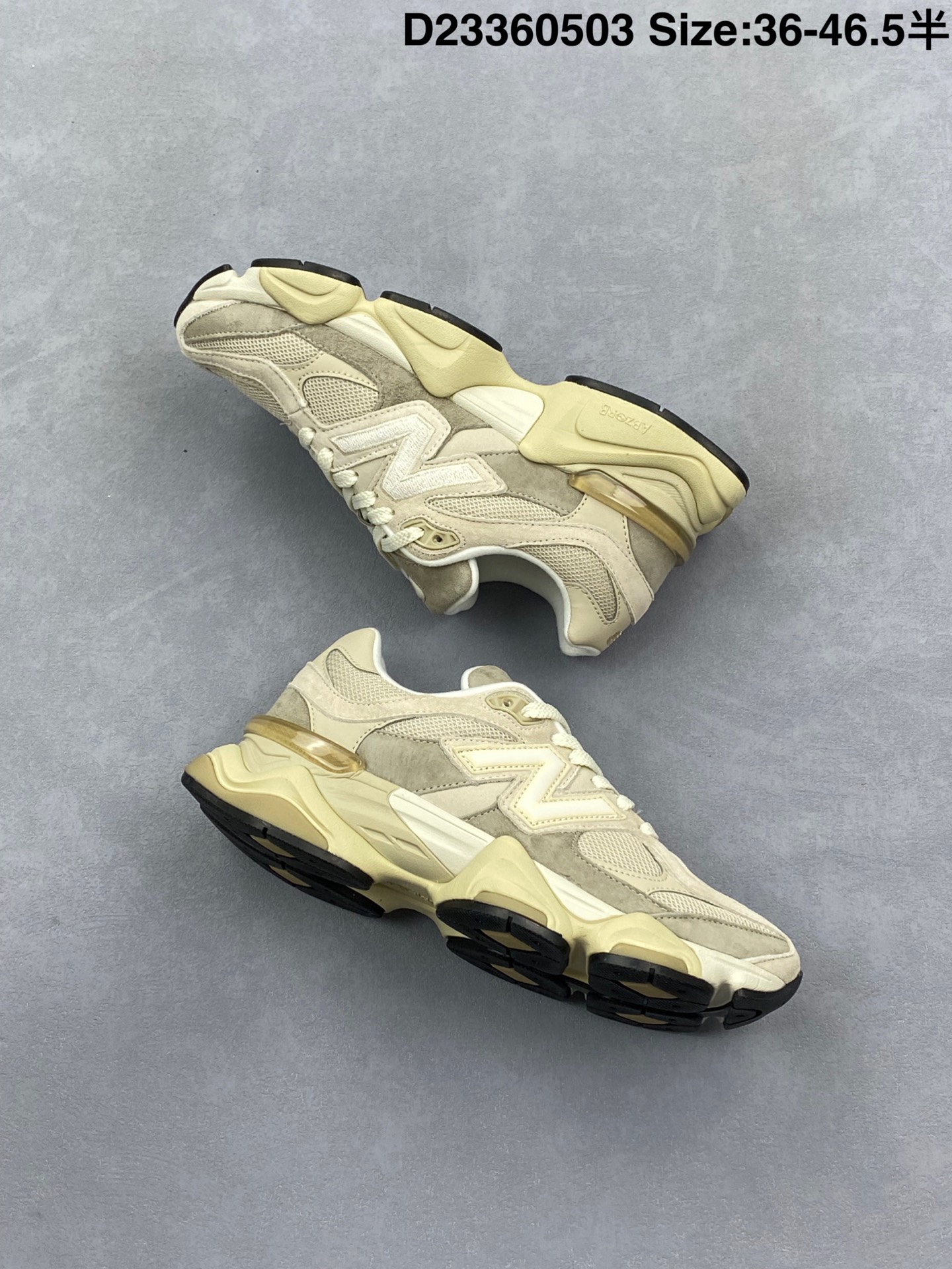 💰290
Joe Freshgoods x New Balance 版本
NB9060 联名款 复古休闲运动慢跑鞋
鞋款灵感源自设计师本人对夏日的怀日回忆。鞋面大身由空间双格及磨砂鞋面拼接而生,配以柔和、温暖的粉橘色调,夏日氛围拉满#采用大面积网眼以及麂皮材质覆盖鞋身,还原经典气质。搭载ABZORB避震科技,由泡沫聚酯制成,上脚可以有效减少由鞋底反弹对身体及双腿的冲击力
官方货号:U9060JBC
尺码:36 37 37.5 38 38.5 39.5 40 40.5 41.5 42 42.5 43 44 45 46
Size:36~46.5半
编码:D23360503