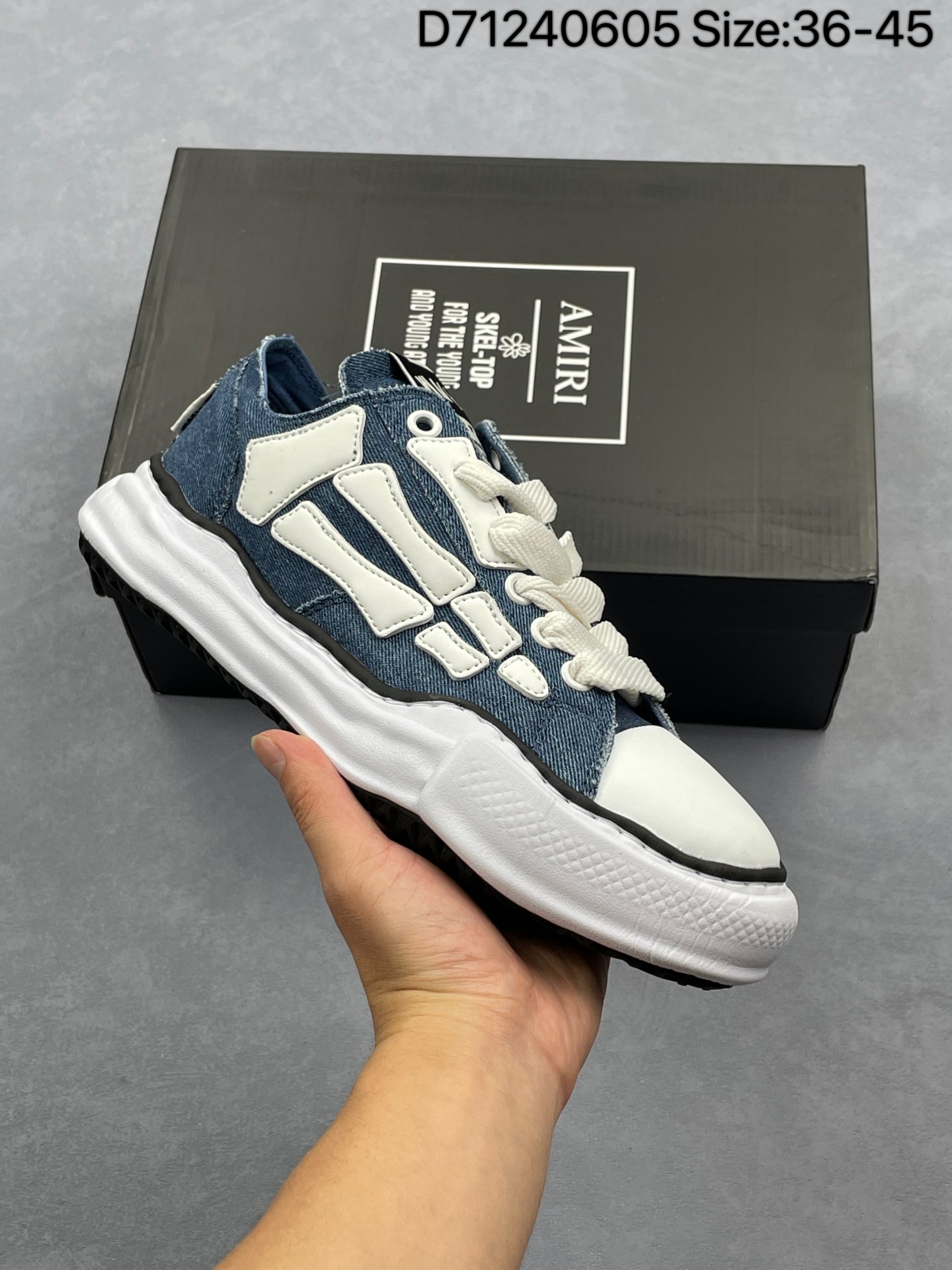 💰120 Maison Mihara Yasuhiro x AMIRI Skel-Top Low MMY 三原康裕 圆头系带 低帮 帆布 溶解鞋
尺码:36-45
ID:D71240605