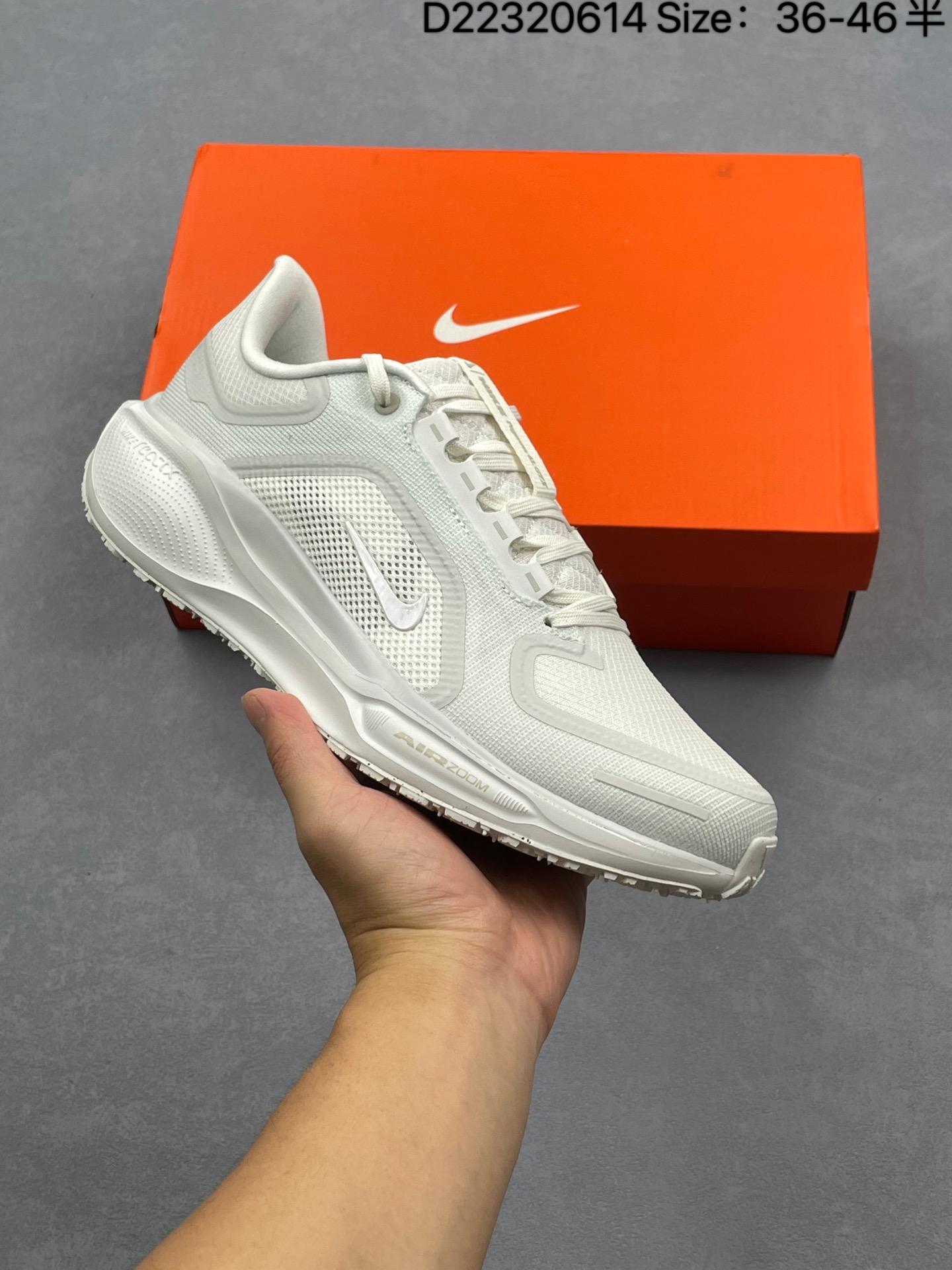 采用全新双层超轻透气网眼布材质#内里嵌入定型海绵#中底搭载前Zoom+全掌React配置❗全新耐克Nike Air Zoom Pegasus 41 超级飞马涡轮增压马拉松休闲运动慢跑鞋 货号:FQ1356-101 带半码 编码:D22320614