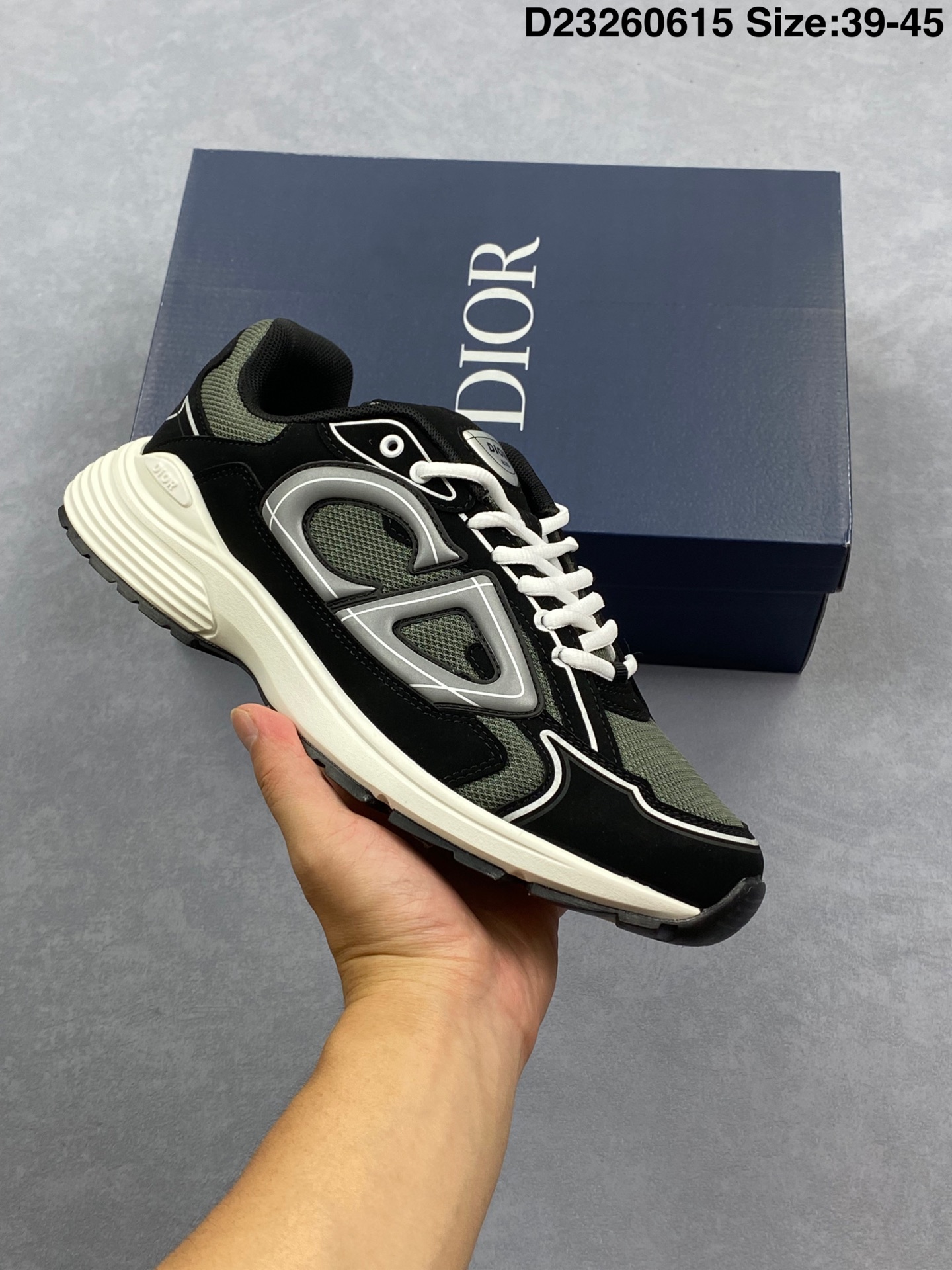 💰130 Dior迪奥B30网眼织物厚底系带休闲低帮运动鞋男女同款老爹鞋
货号:3SN279ZMB H969
尺码如图
D23260615