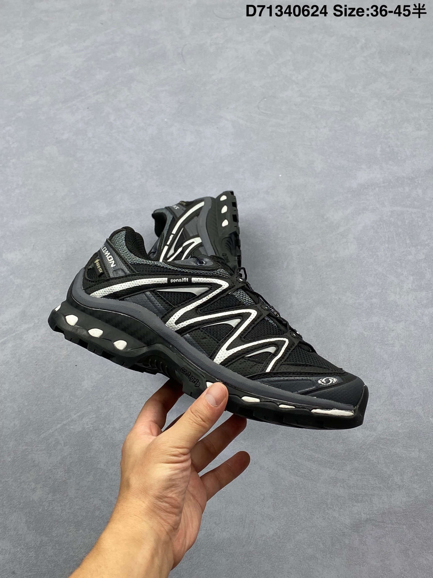 💰170
Salomon XA PRO XTQ ADV 萨洛蒙户外越野跑鞋 鞋面采用SENSIFIT贴合技术 全方位贴合包裹脚型 鞋跟部鞋底牵引设计 提供强大的抓地性能 更适应野外崎岖不平的道路 其3D ADVANCED CHASSIS底盘 材料轻量大化 钉齿设计更具稳定性、防护性 鞋底易磨损区运用CONTAGRIP高耐磨材料 应对城市硬质路面长距离跑考验 货号 474294 24 尺码36-45(半)
D71340624