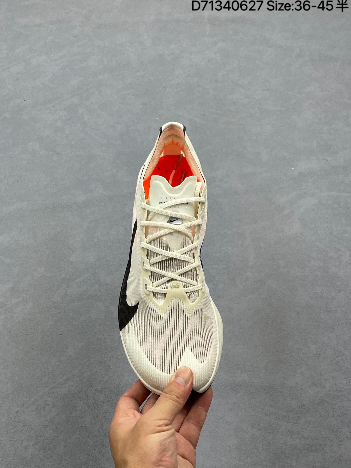 💰170
NK Air Zoom Alphafly NEXT% 3 2024全新马拉松超级跑鞋 FD8356-100 有史以来最轻盈、测试次数最多的NK Alphafly 经过精英马拉松运动员的测试验证 并搭载Air Zoom气垫 旨在助力跑者实现突破 取得更佳的成绩 在开发过程中 Alphafly 3帮助耐克运动员凯尔文·基普图姆（Kelvin Kiptum）以2:00:35的成绩刷新了马拉松世界纪录 Alphafly的动力设计没有改变——Air Zoom气垫单元、Flyplate碳纤维板和ZoomX泡绵 但是整体系统的制作方法略有调整 优化和提升了对运动员的帮助 主要更新包括一体式鞋底 提供顺畅稳定的“后跟到脚趾”过渡；更宽的全长Flyplate碳纤维板提供稳定助推力 全新Fast Shot外底保证出色牵引力和抓地力 全新Atomknit 3.0鞋面提供更强的控制力、透气性和中足支撑力 
尺码：36～45半
编号：D71340627
货号：HE6413 100 kzg