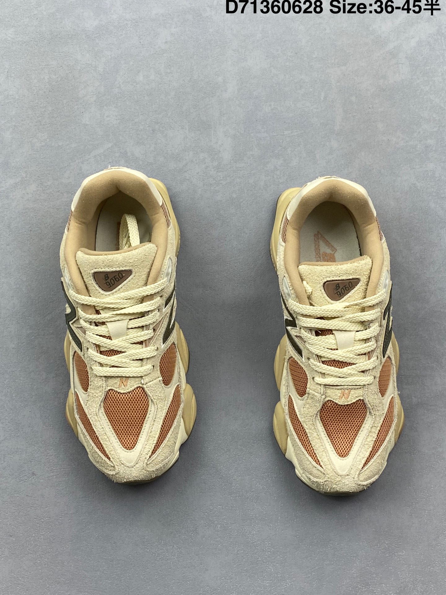 💰180
公司级✅New Balance 9060系列 新百伦 复古休闲运动慢跑鞋
鞋面大身由空间双格及磨砂鞋面拼接而生
采用大面积网眼以及麂皮材质覆盖鞋身 还原经典气质 搭载ABZORB避震科技 由泡沫聚酯制成 上脚可以有效减少由鞋底反弹对身体及双腿的冲击力
货号:U9060ZGD
Size:36 37 37.5 38 38.5 39.5 40 40.5 41.5 42 42.5 43 44 45
编码:D71360628