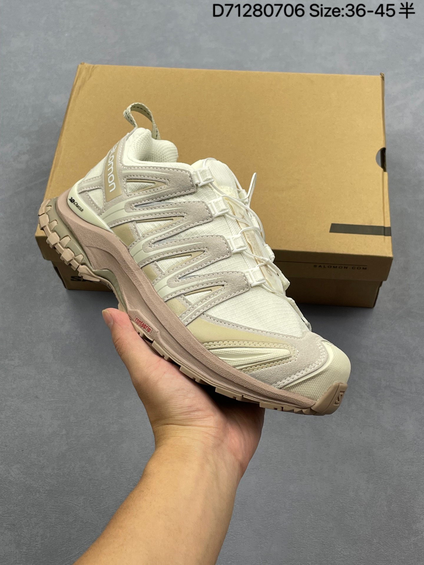 合集💰140
Salomon XA PRO 3D EXPANSE萨洛蒙户外越野跑鞋 鞋面采用SENSIFIT贴合技术 全方位贴合包裹脚型 鞋跟部鞋底牵引设计 提供强大的抓地性能 更适应野外崎岖不平的道路 其3D ADVANCED CHASSIS底盘 材料轻量大化 钉齿设计更具稳定性、防护性 鞋底易磨损区运用CONTAGRIP高耐磨材料 应对城市硬质路面长距离跑考验
货号:472456-20
尺码:36 36.5 37.5 38 38.5 39 40 40.5 41 42 42.5 43 44 45
D71280706