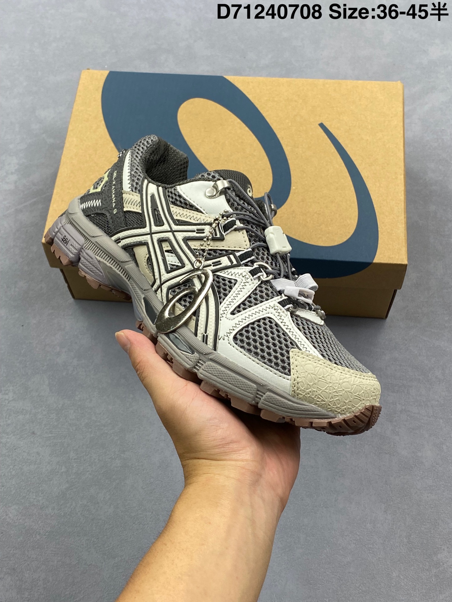 💰260 Asics Gel-Kahana 8 白黑红 亚瑟士越野跑步鞋抓地稳定运动鞋缓震耐磨跑鞋1011B828-100尺码：36-45（半） D71240708