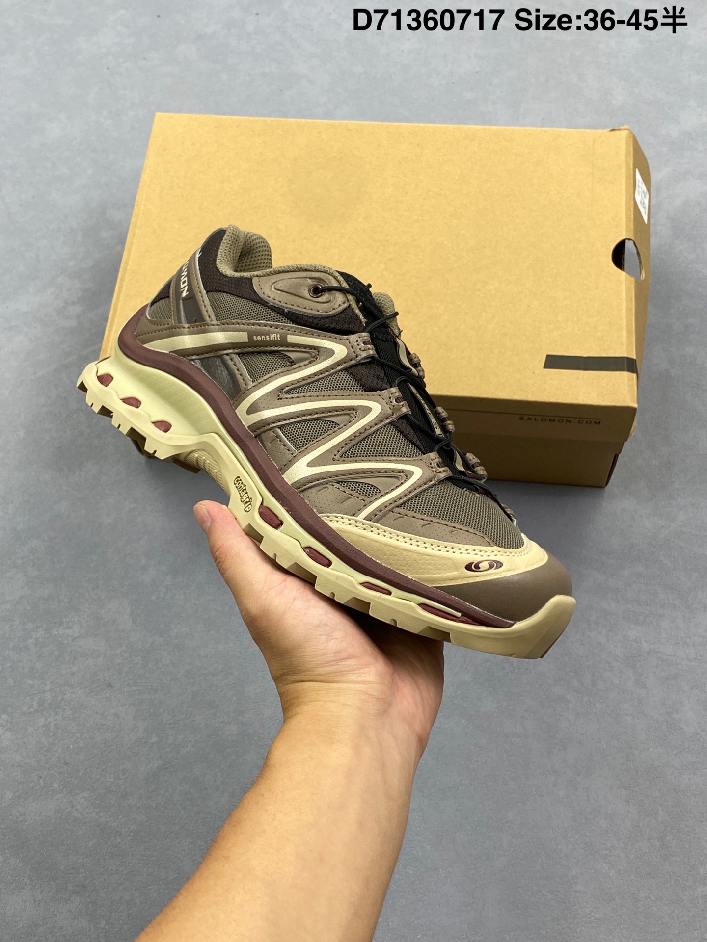 💰180
公司级✅Salomon XA PRO XT-6 EXPANSE萨洛蒙户外越野跑鞋 鞋面采用SENSIFIT贴合技术 全方位贴合包裹脚型 鞋跟部鞋底牵引设计 提供强大的抓地性能 更适应野外崎岖不平的道路 其3D ADVANCED CHASSIS底盘 材料轻量大化 钉齿设计更具稳定性、防护性 鞋底易磨损区运用CONTAGRIP高耐磨材料 应对城市硬质路面长距离跑考验
货号:417414 23
尺码:36 36.5 37.5 38 38.5 39 40 40.5 41 42 42.5 43 44 45
编码:D71360717