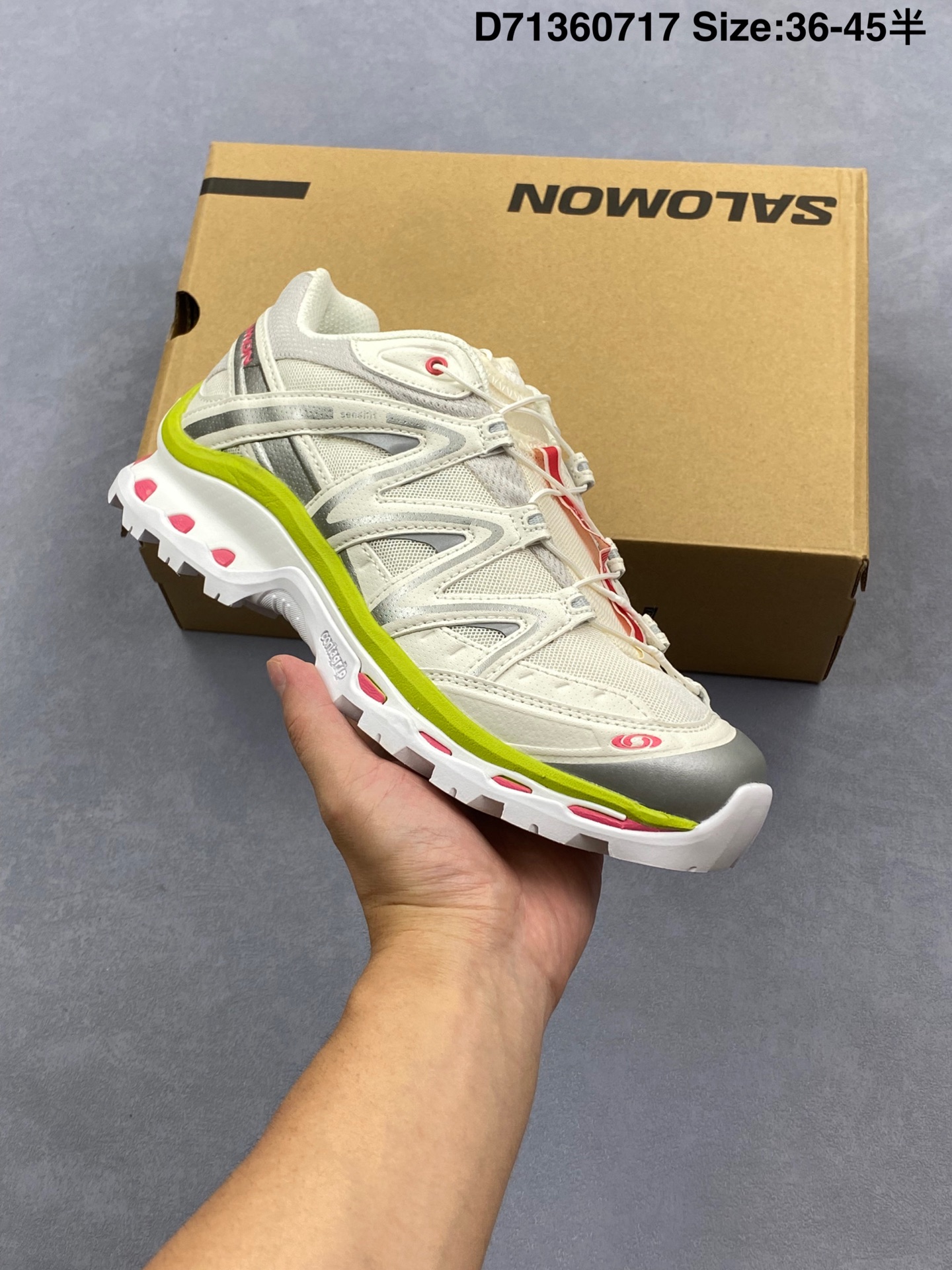 💰180
公司级✅Salomon XA PRO XT-6 EXPANSE萨洛蒙户外越野跑鞋 鞋面采用SENSIFIT贴合技术 全方位贴合包裹脚型 鞋跟部鞋底牵引设计 提供强大的抓地性能 更适应野外崎岖不平的道路 其3D ADVANCED CHASSIS底盘 材料轻量大化 钉齿设计更具稳定性、防护性 鞋底易磨损区运用CONTAGRIP高耐磨材料 应对城市硬质路面长距离跑考验
货号:417414 23
尺码:36 36.5 37.5 38 38.5 39 40 40.5 41 42 42.5 43 44 45
编码:D71360717