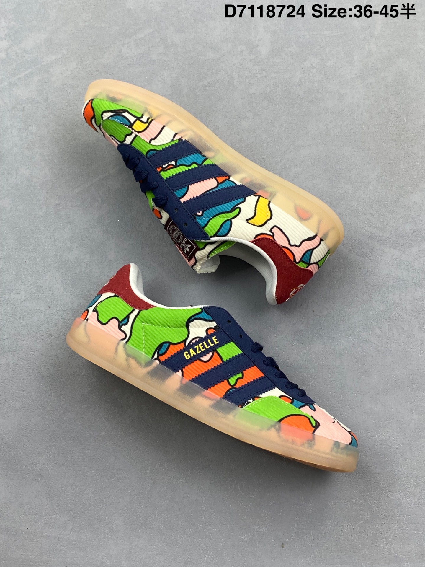 💰90
Adidas/阿迪达斯 男女鞋采用翻毛皮与天鹅绒布鞋面材质，皮革内里贴缓震PU乳胶脚垫，外置耐磨大底❗️ “复古运动”最新跨界联名，意大利奢侈品牌-古驰Gucci x 德国运动品牌阿迪达斯Adidas Originals Gazelle”Esquisite Gucci“羚羊系列低帮复古百搭休闲运动板鞋 707848
货号：IG2849
码数：36 36.5 37 38 38.5 39 40 40.5 41 42 42.5 43 44 45
D71180724