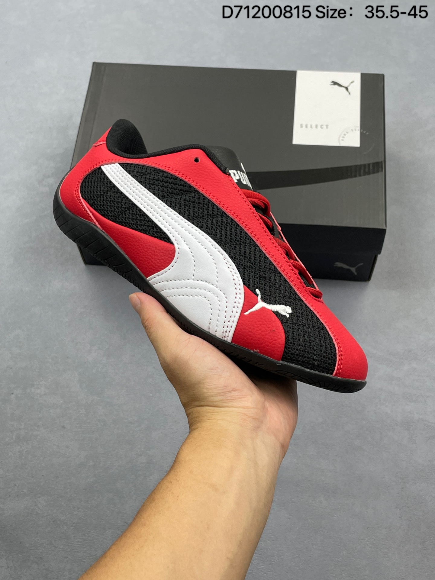 💰100
Puma Speedcat Plus彪马 防滑耐磨生活休闲 运动鞋
官方货号:402995-02
尺码:35 36 37 37.5 38 38.5 39 40 40.5 41 42 42.5 43 44 45
编码：D71200815