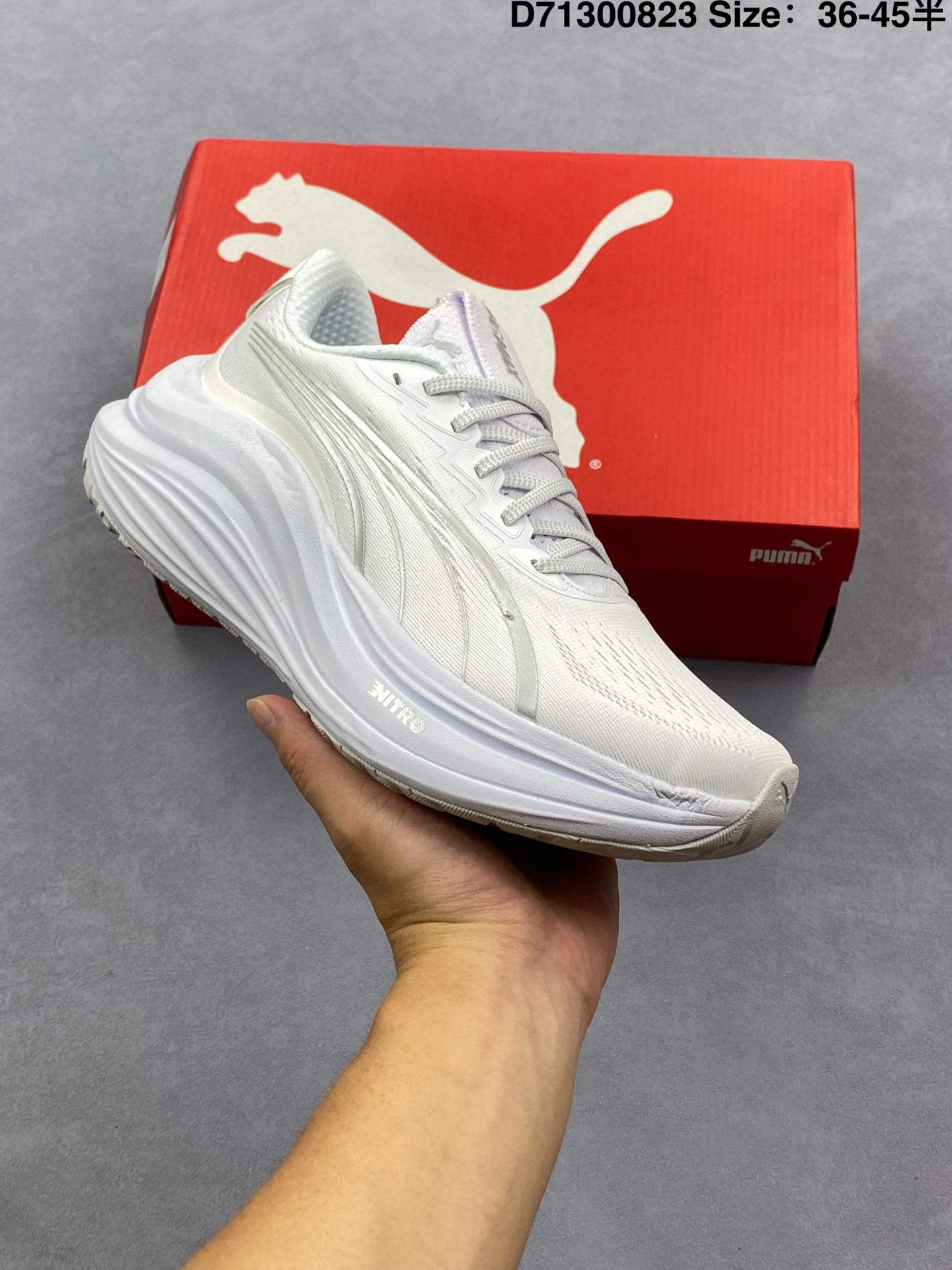 💰150
彪马Puma Magmax Nitro减震耐磨舒适马拉松 中长跑跑鞋
货号：310088
编码：D71300823
尺码：看图所示