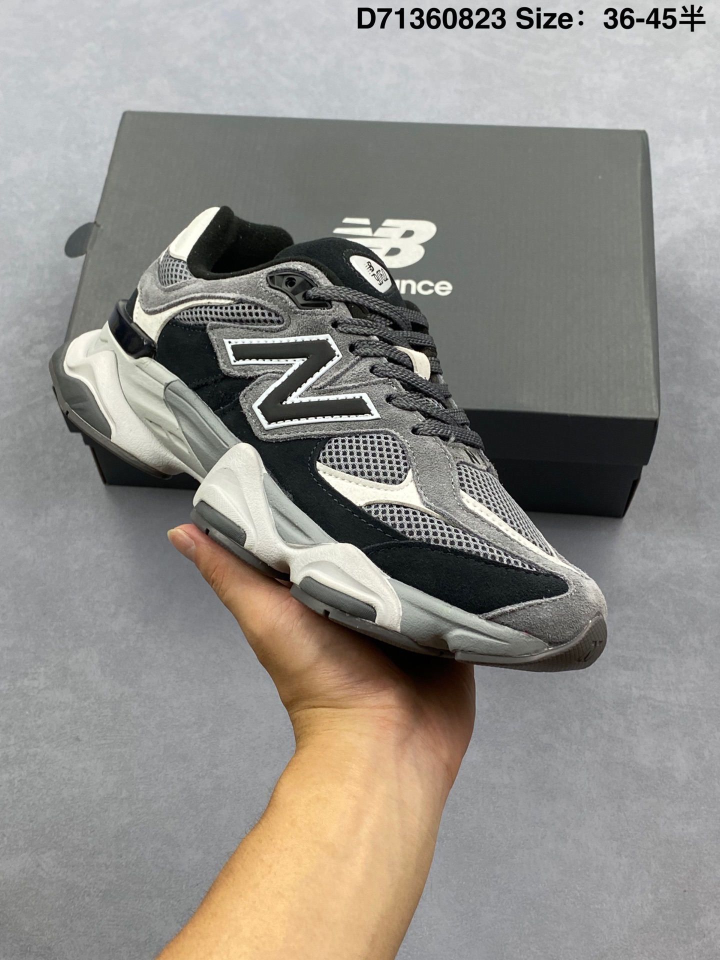 💰180
Joe Freshgoods x New Balance NB9060 联名款 复古休闲运动慢跑鞋 
鞋款灵感源自设计师本人对夏日的怀日回忆。鞋面大身由空间双格及磨砂鞋面拼接而生，配以柔和、温暖的粉橘色调，夏日氛围拉满#采用大面积网眼以及麂皮材质覆盖鞋身，还原经典气质。搭载ABZORB避震科技，由泡沫聚酯制成，上脚可以有效减少由鞋底反弹对身体及双腿的冲击力
官方货号: U9060ERA
尺码：36 37 37.5 38 38.5 39.5 40 40.5 41.5 42 42.5 43 44 45 46 46.5
编码：D71360823
 Size:36～45半