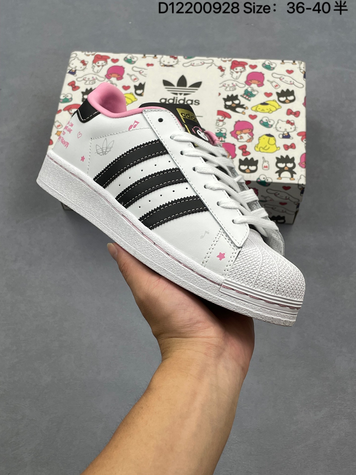 白黑粉IF3561 公司级🎈Adidas Originals Superstar 贝壳头系列 阿迪达斯 三叶草 低帮经典百搭休闲运动板鞋 ID:D12200928