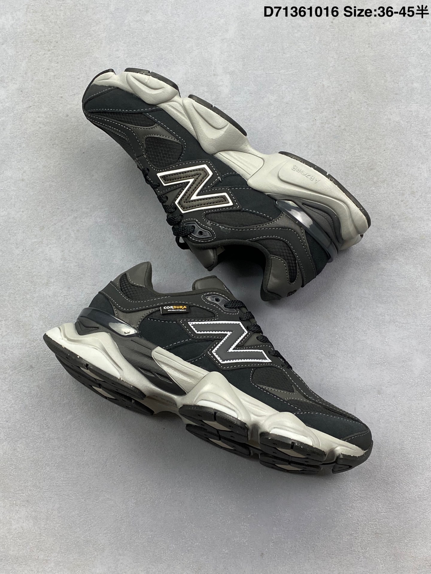 💰180
NB9060 联名款 复古休闲运动慢跑鞋 
鞋款灵感源自设计师本人对夏日的怀日回忆。鞋面大身由空间双格及磨砂鞋面拼接而生，夏日氛围拉满#采用大面积网眼以及麂皮材质覆盖鞋身，还原经典气质。搭载ABZORB避震科技，由泡沫聚酯制成，上脚可以有效减少由鞋底反弹对身体及双腿的冲击力
货号:U9060ZGB
Size:36 37 37.5 38 38.5 39.5 40.5 41.5 42 42.5 43 44 45
ID:D71361016