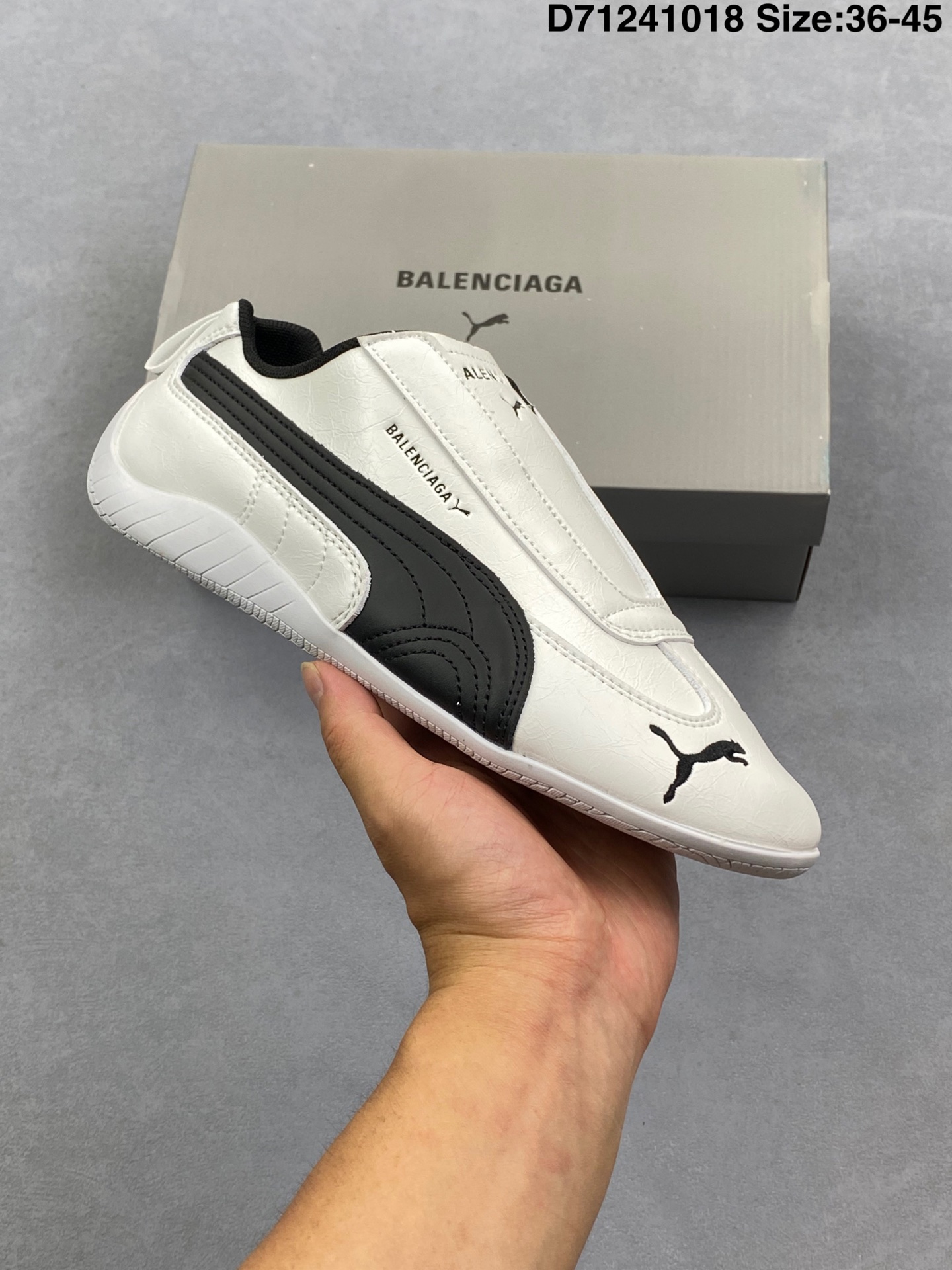 💰120
❤️Balenciaga x Puma Speedcat 联名款 极速赛车系列彪马低帮生活休闲鞋 
货号：406515-01
尺码：36 37 37.5 38 38.5 39 40 40.5 41 42 42.5 43 44 44.5 45
D71241018