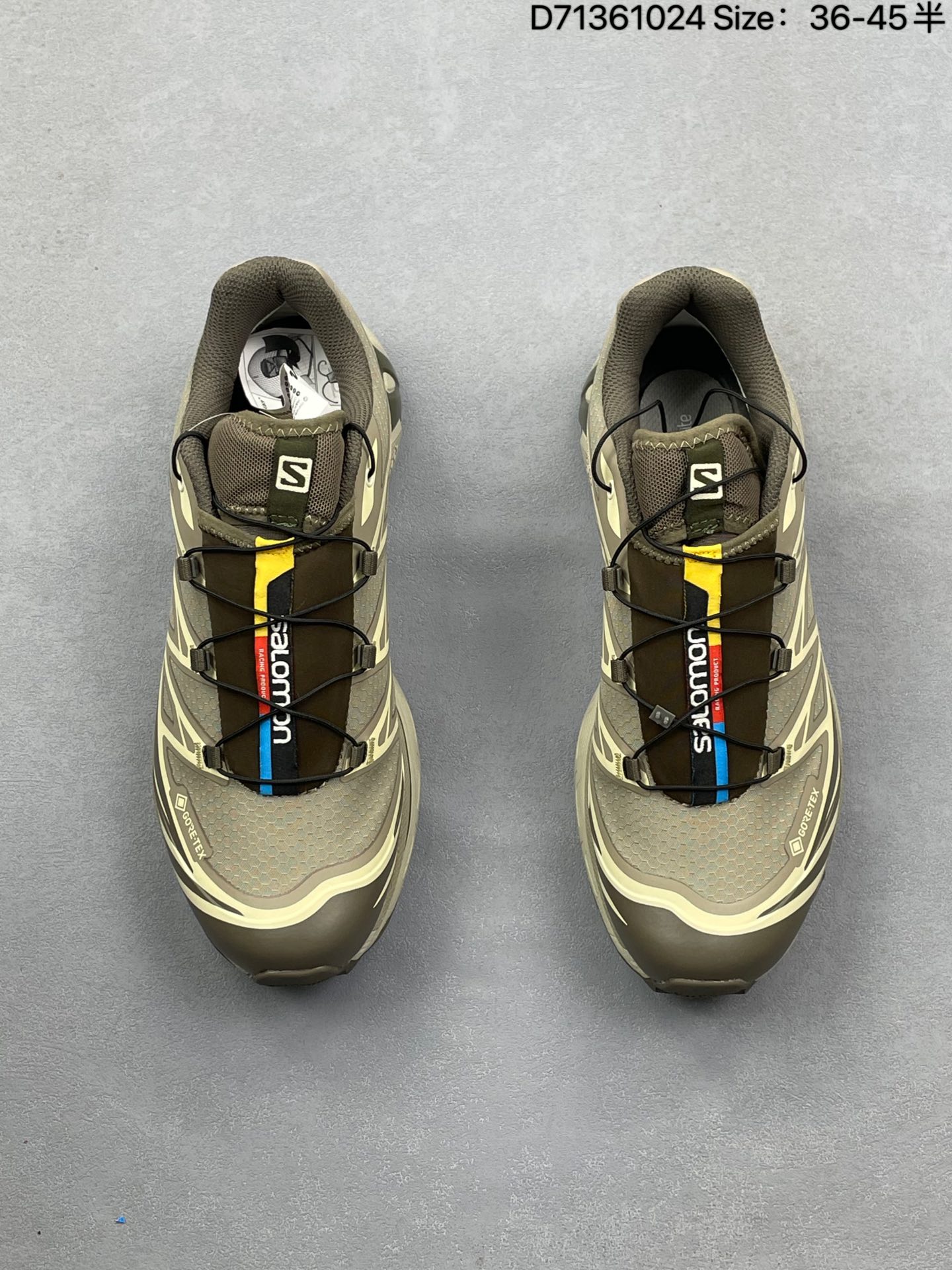 💰180
Salomon XT-6 萨洛蒙复古潮流户外机能登山跑鞋 灰棕
全套原纸板楦头开发 原厂特供网布配套加持 确保原汁原味 完美呈现版型 原档数据独家私模五层组合大底 原装Ortholite轻量化鞋垫 中底布带钢印编号 原厂TPU锁扣 进口港宝加持 后跟自然饱满 鞋面以“锯齿”状的包裹系统呈现 在基色底之下加入了各种色点缀 鞋面由 TPU 薄膜制成 并焊接在高耐磨网眼上 使其既时尚又坚固 由 ACS底盘支撑 可增强稳定性和支撑力 以及由橡胶凸耳 Contragrip外底覆盖的 EVA 缓冲中底 旨在应对崎岖的地形 鞋舌上的彩色Salomon 标签、Quicklace 系统以及鞋头、鞋舌和鞋跟上的附加品牌使细节更加完美 让穿着者可以轻松驾驭户外与通勤下的任何运动生活场景 无缝鞋身户外随意纵横
货号:417412
尺码:36 36.5 37.5 38 38.5 39 40 40.5 41 42 42.5 43 44 45
编码:D71361024